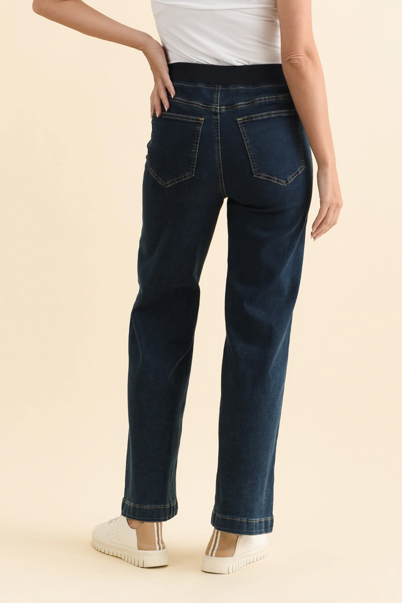 Maddy Dark Blue Straight Leg Jeans - Image 5
