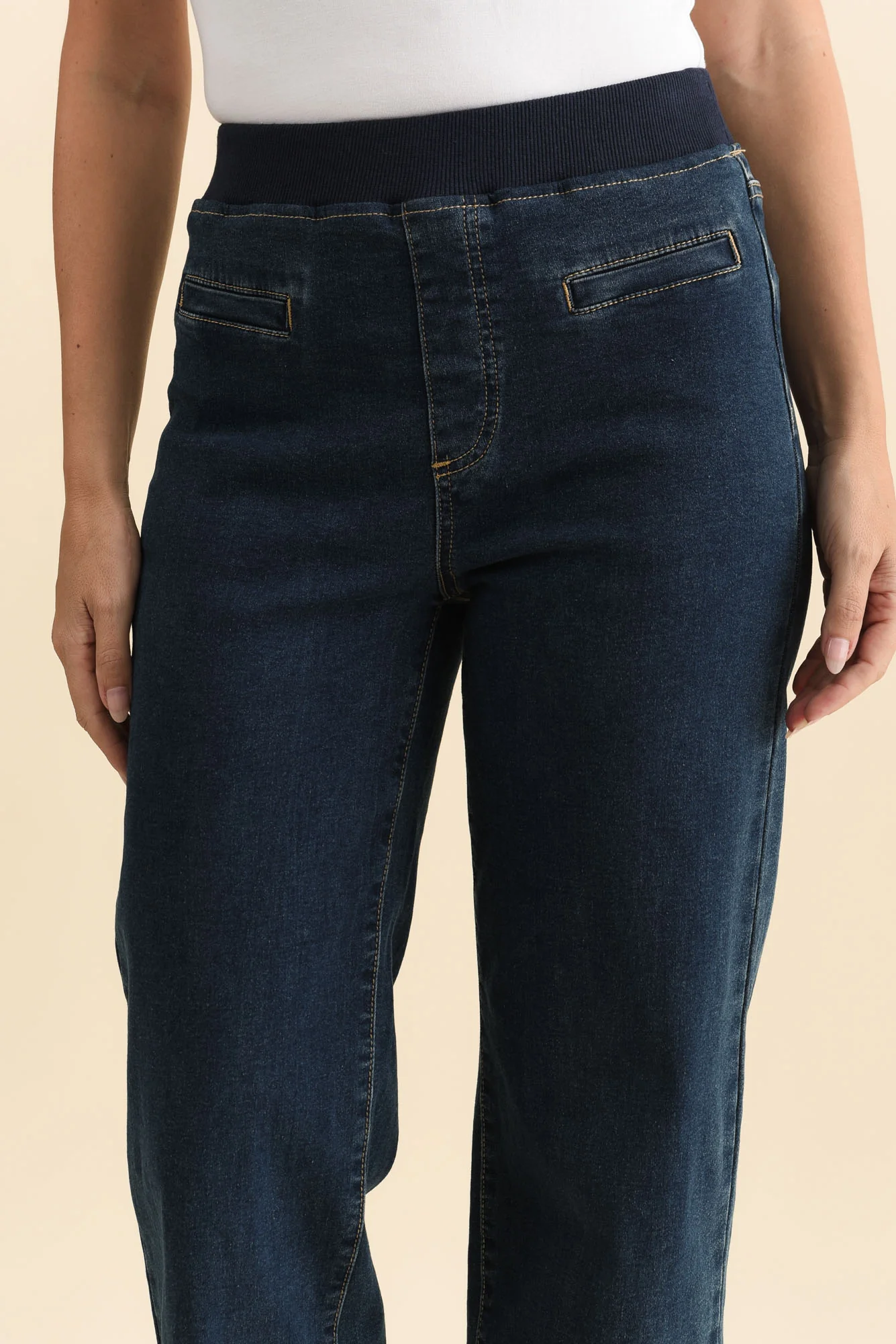 Maddy Dark Blue Straight Leg Jeans - Image 6