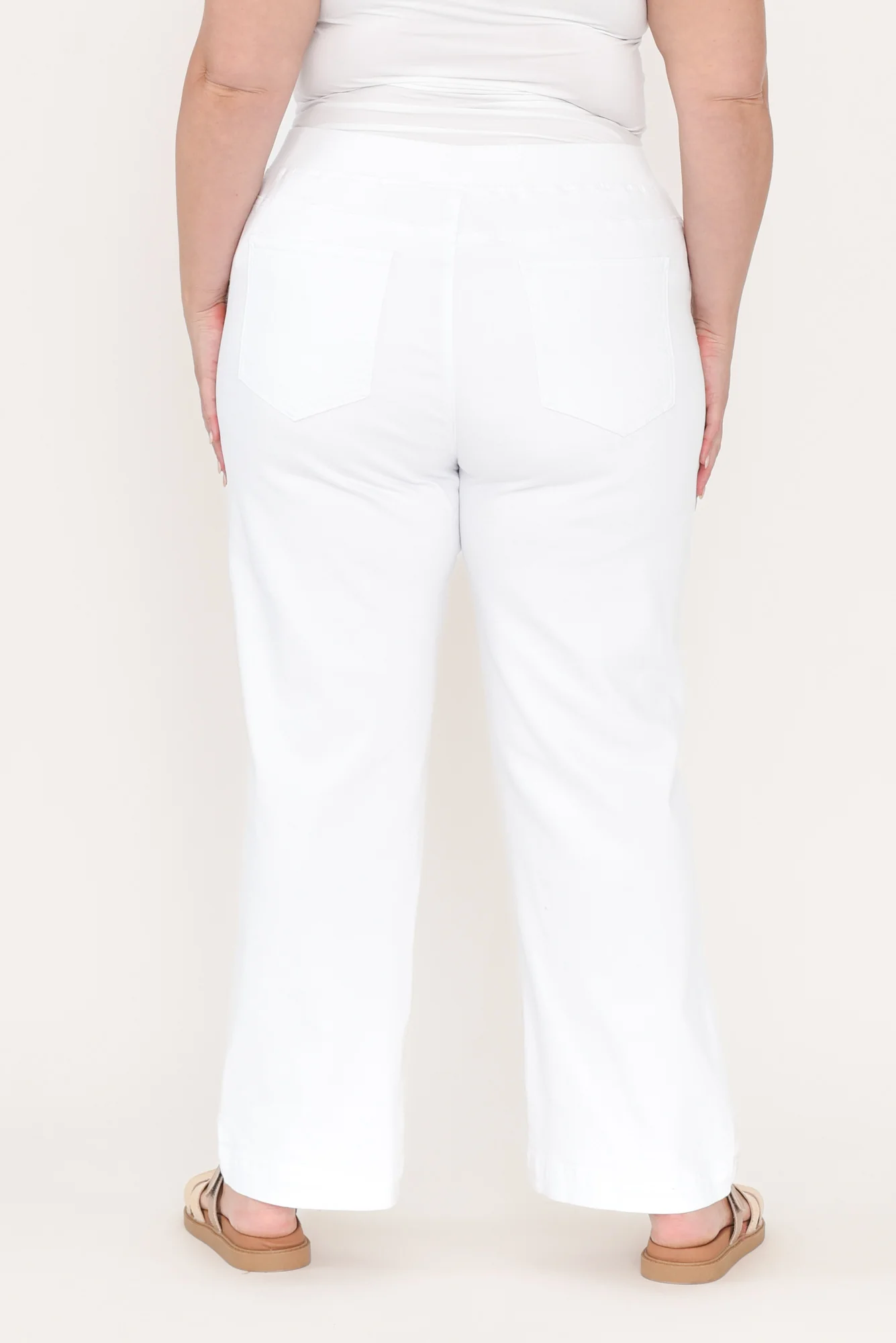 Maddy White Straight Leg Jeans - Image 11