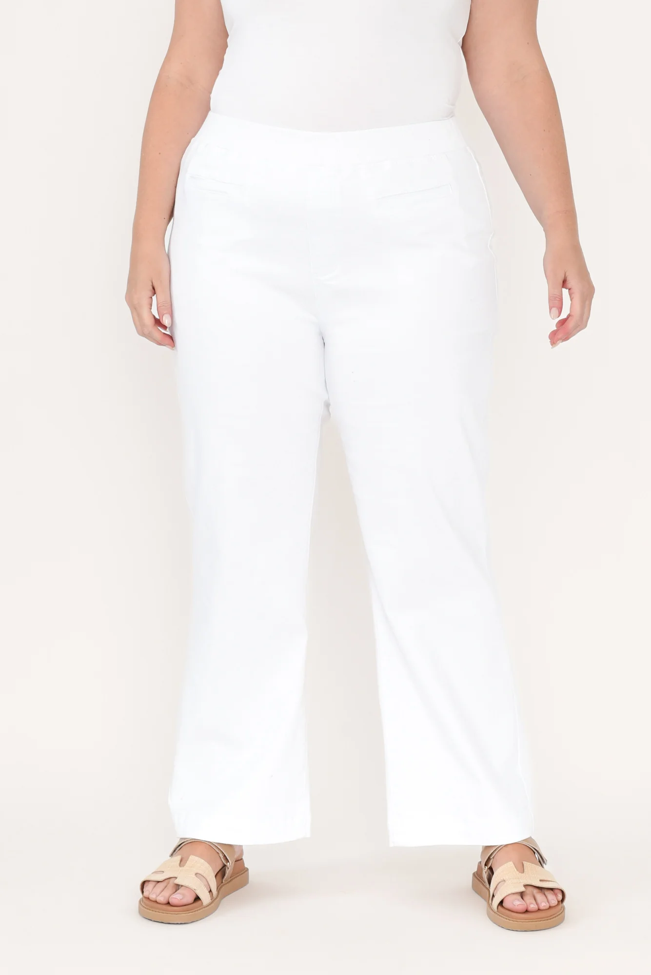 Maddy White Straight Leg Jeans - Image 8