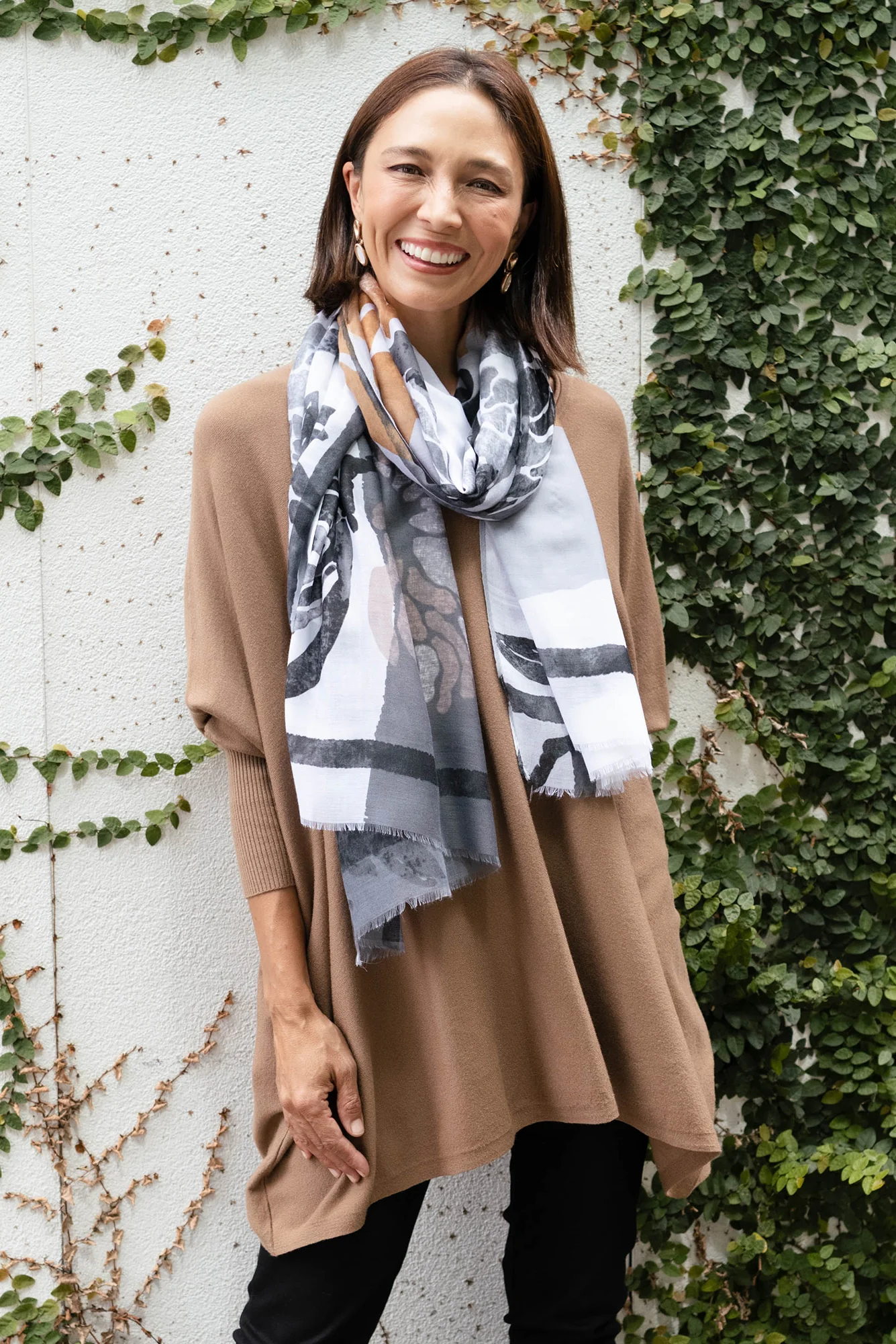 Maleny Black Garden Scarf - Image 4