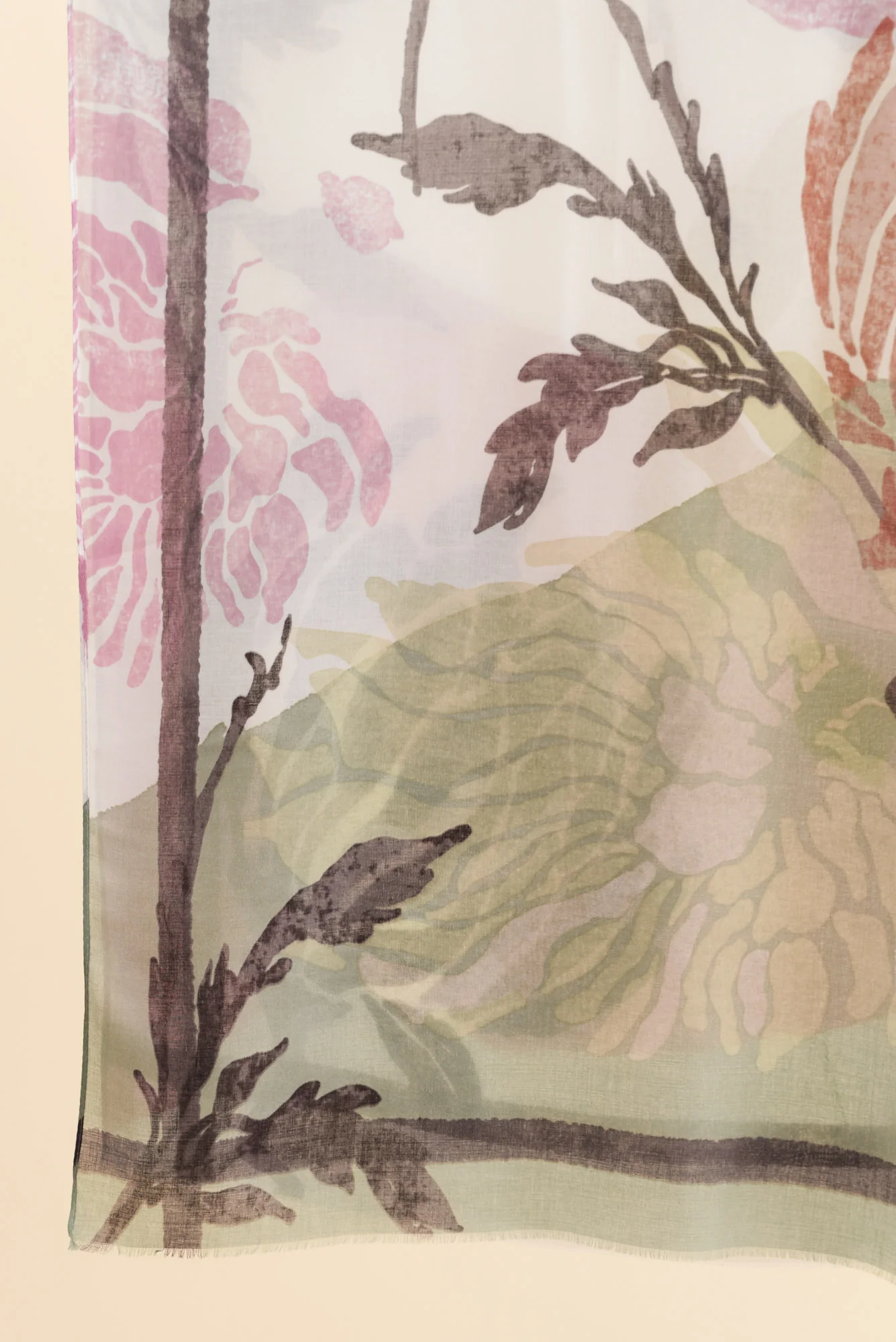 Maleny Cream Garden Scarf - Image 3