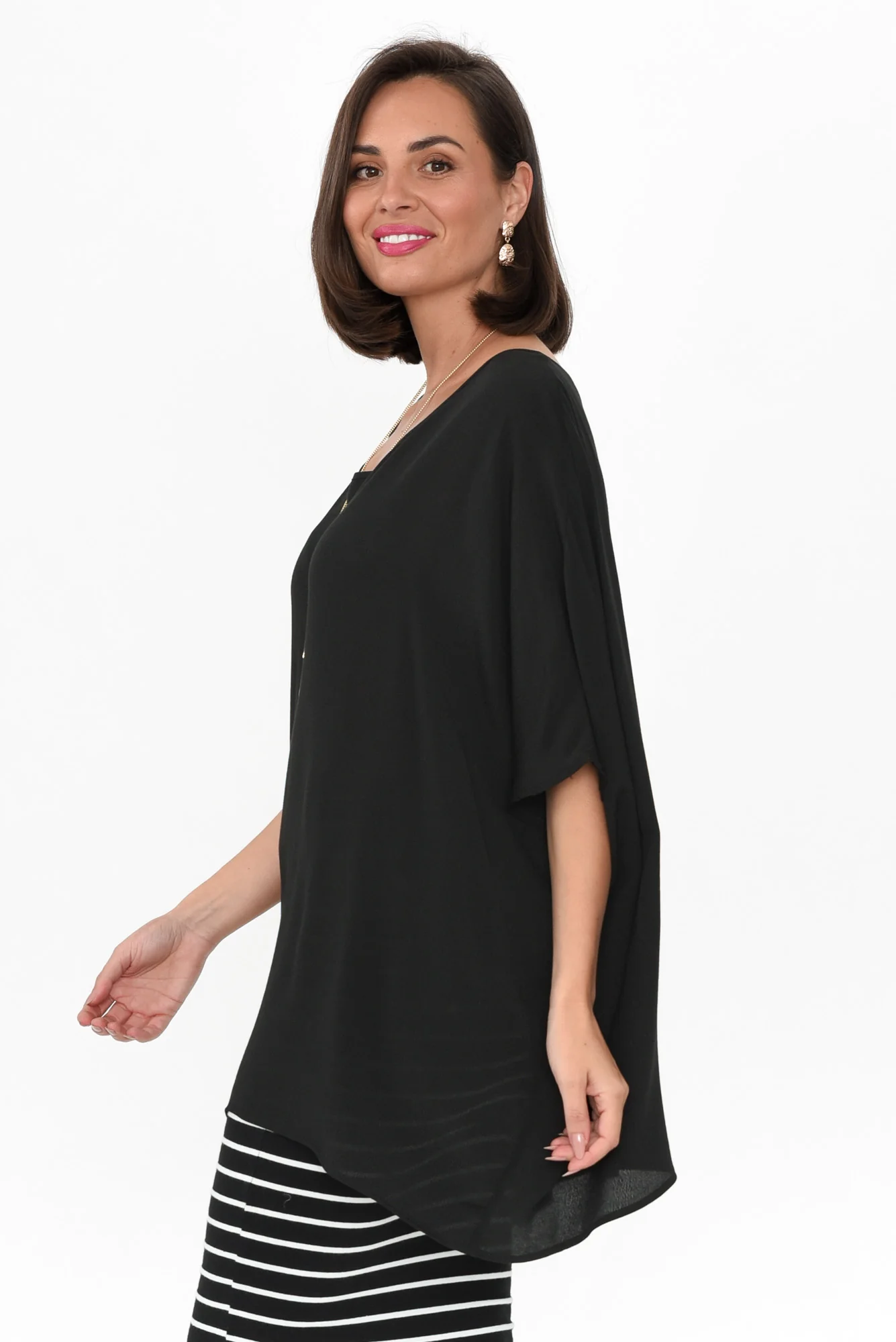Mali Black Drape Top - Image 5