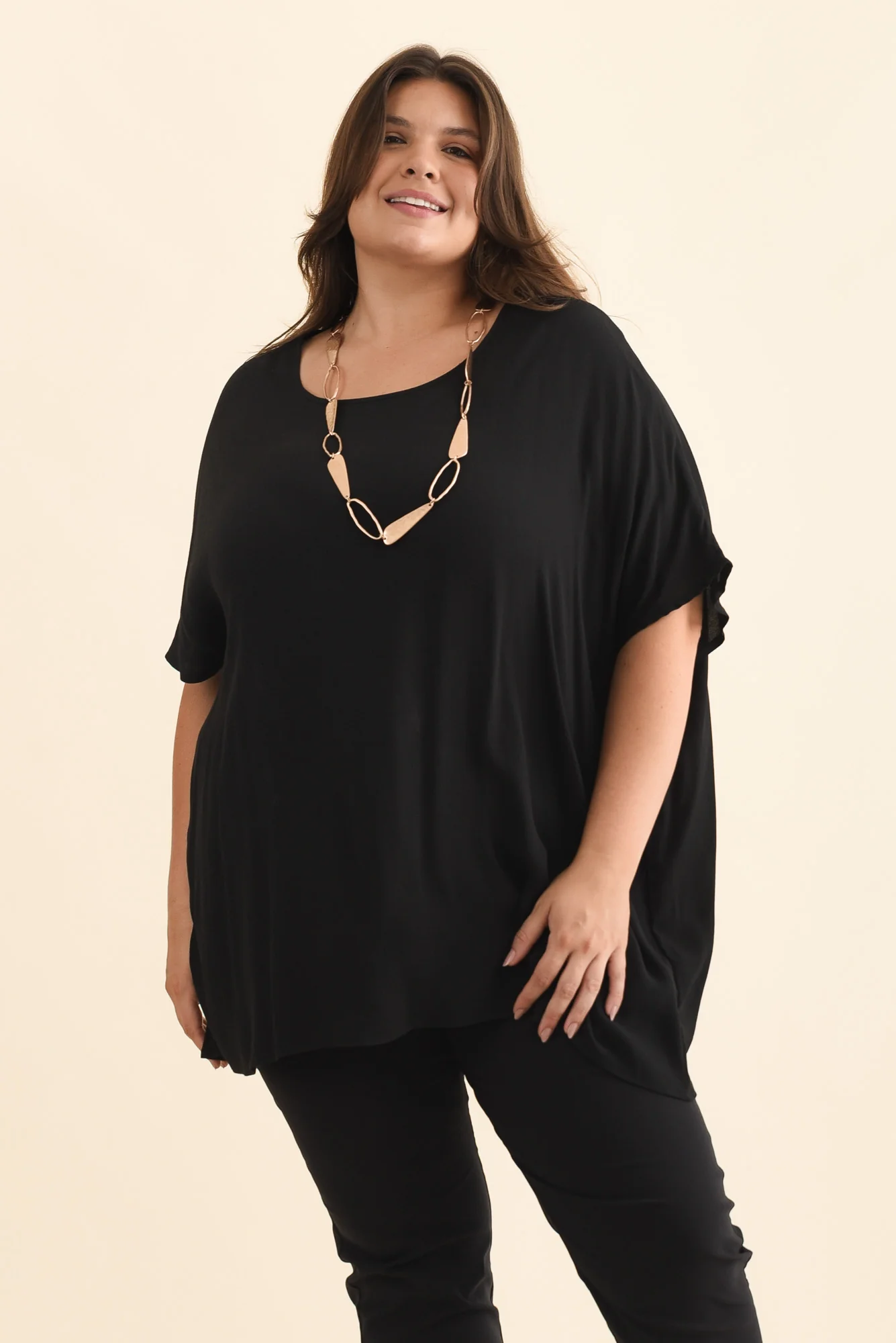 Mali Black Drape Top - Image 9