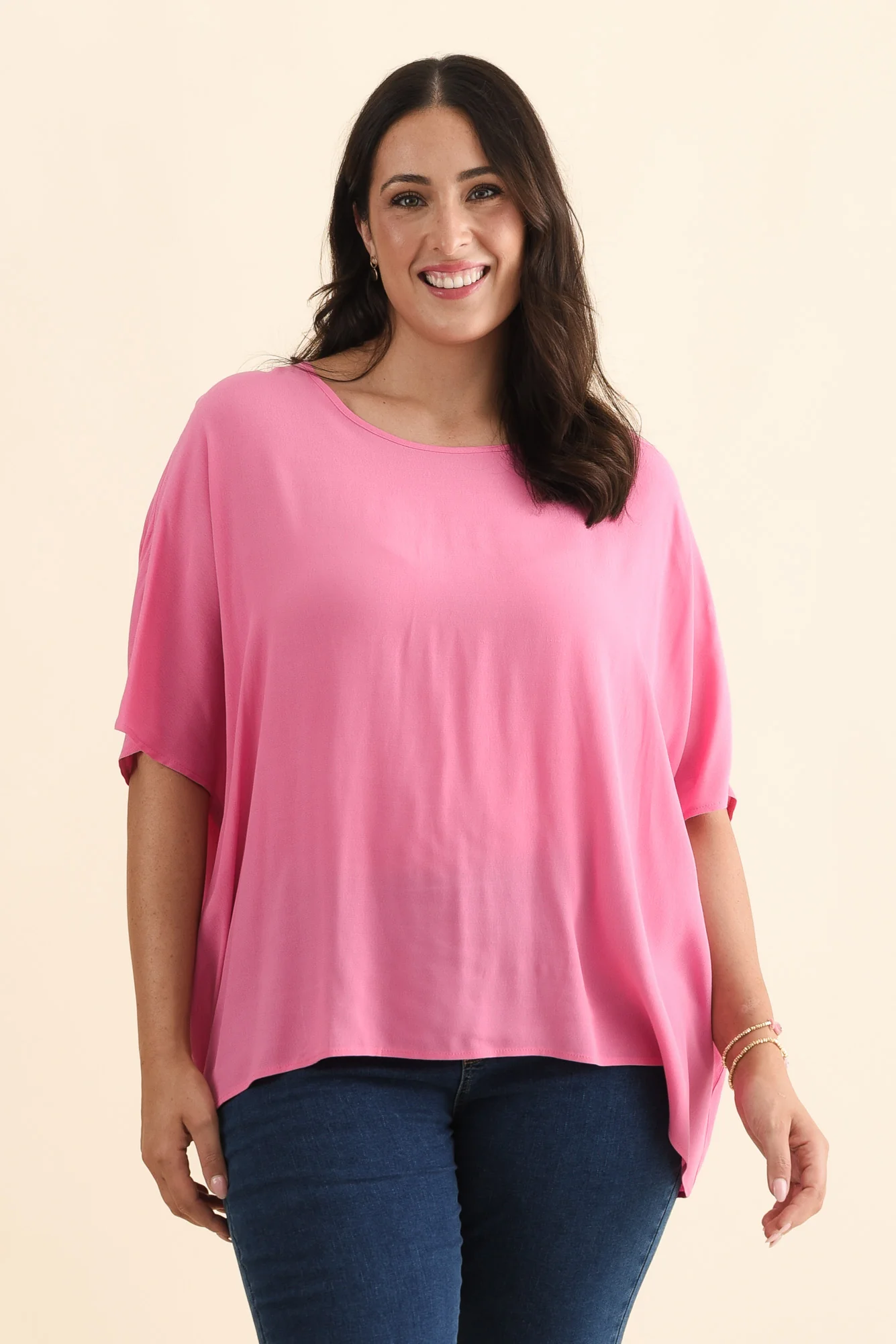 Mali Hot Pink Drape Top - Image 7