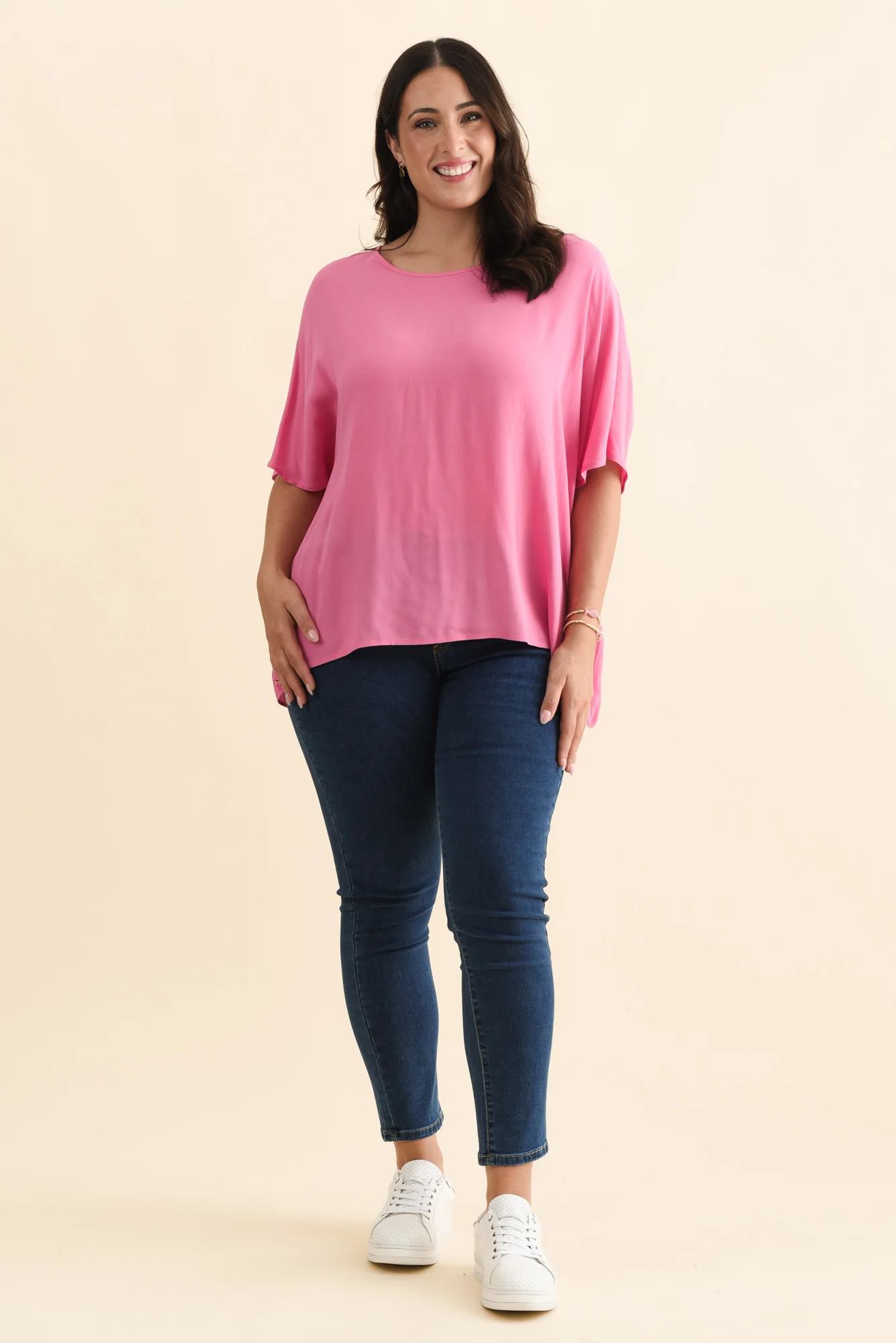 Mali Hot Pink Drape Top - Image 8