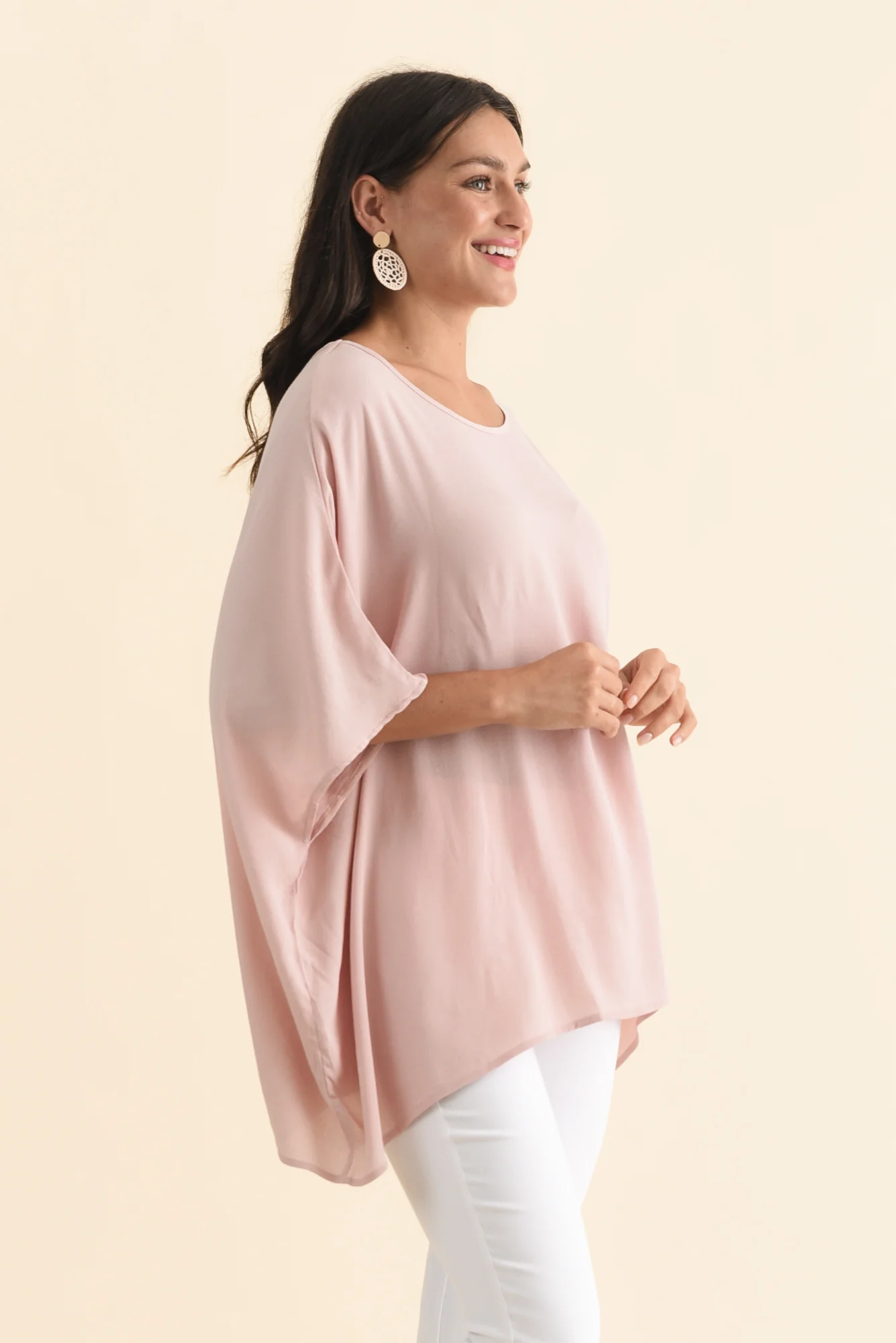 Mali Light Pink Drape Top - Image 3