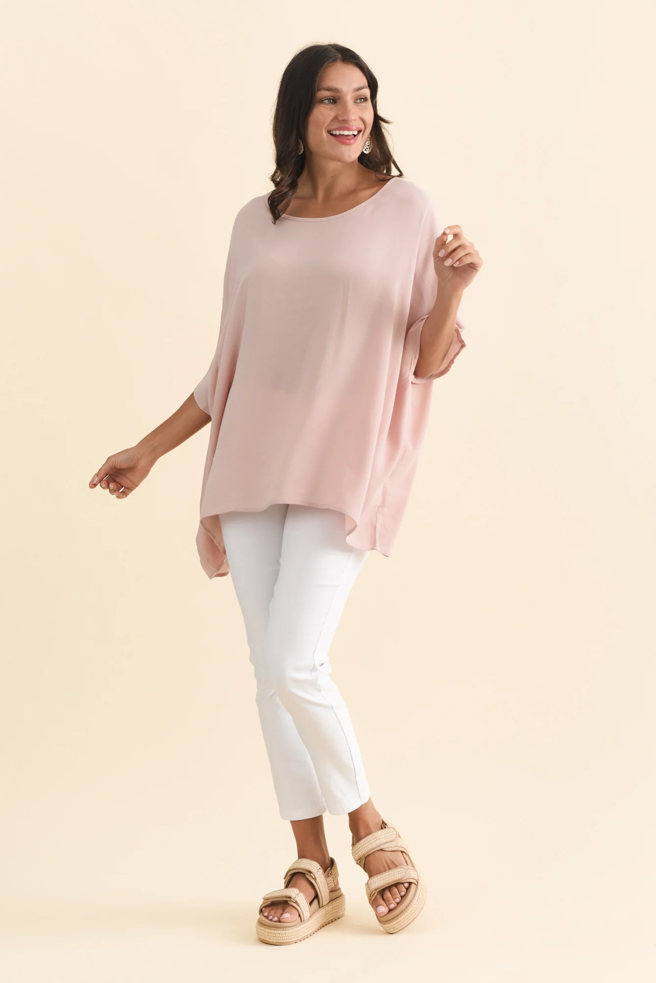 Mali Light Pink Drape Top - Image 6