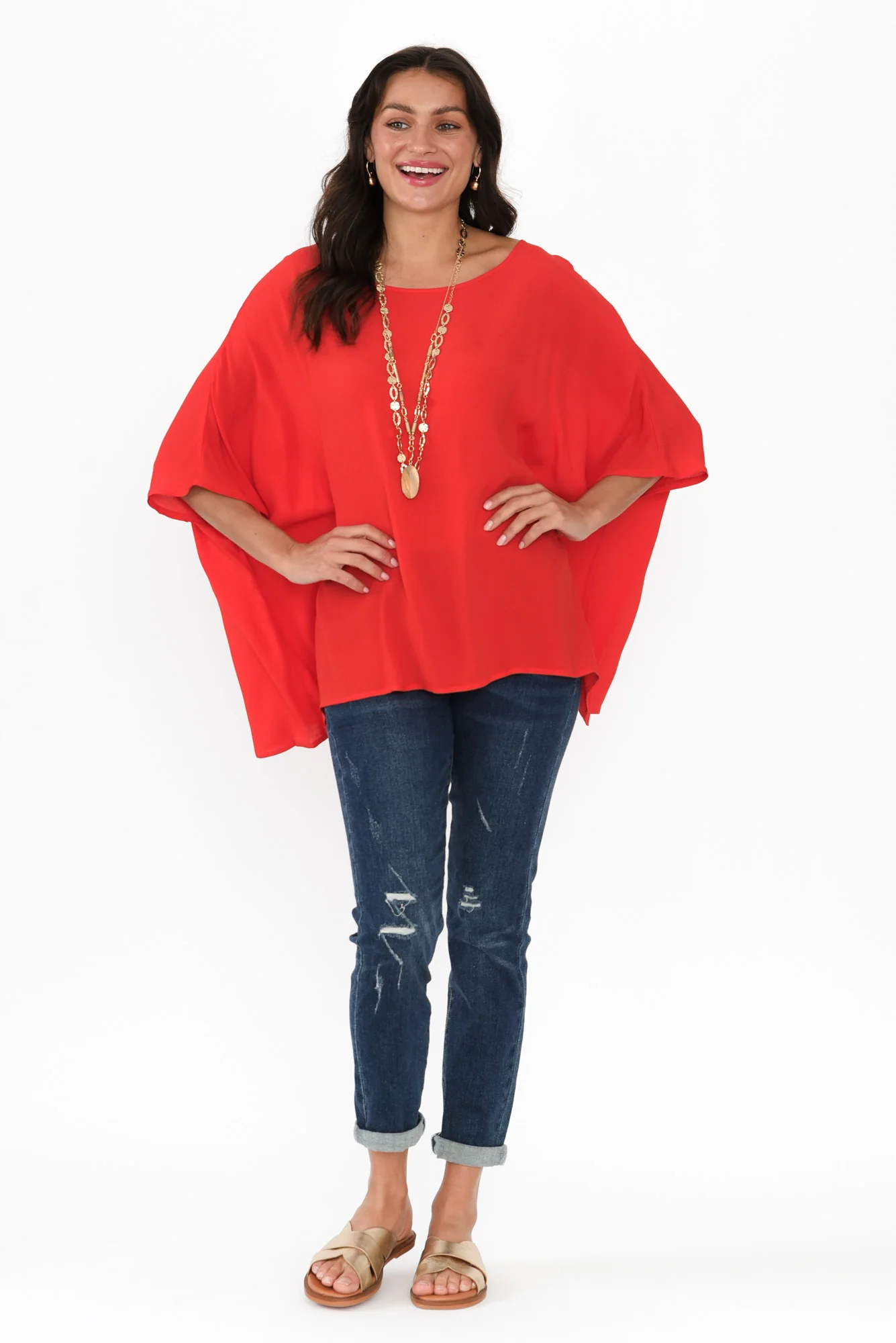 Mali Red Drape Top - Image 2