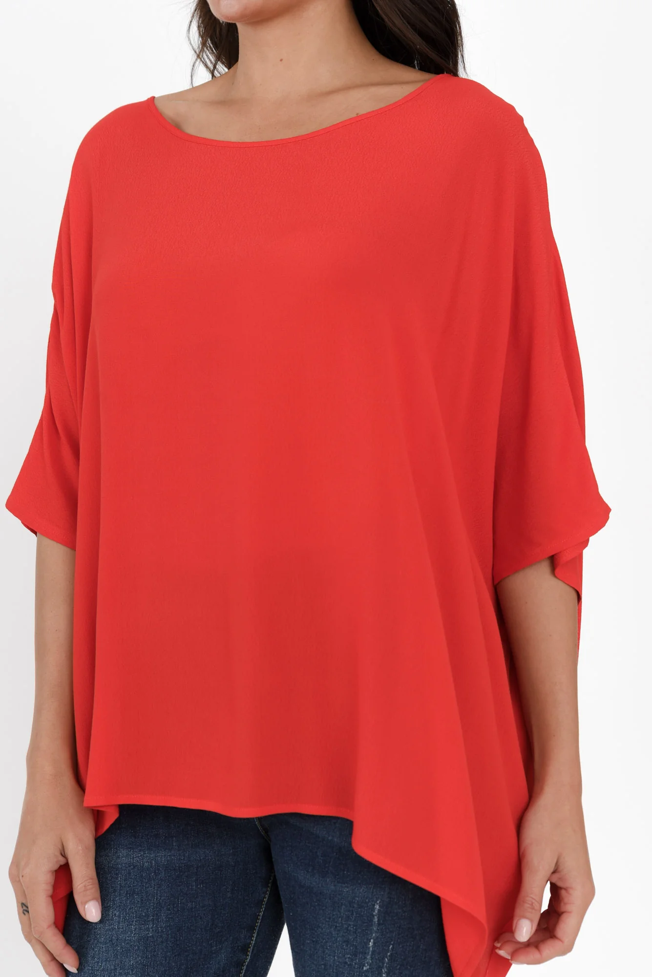 Mali Red Drape Top - Image 5