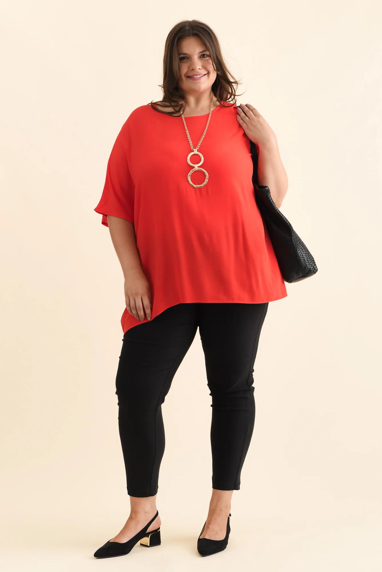 Mali Red Drape Top - Image 8