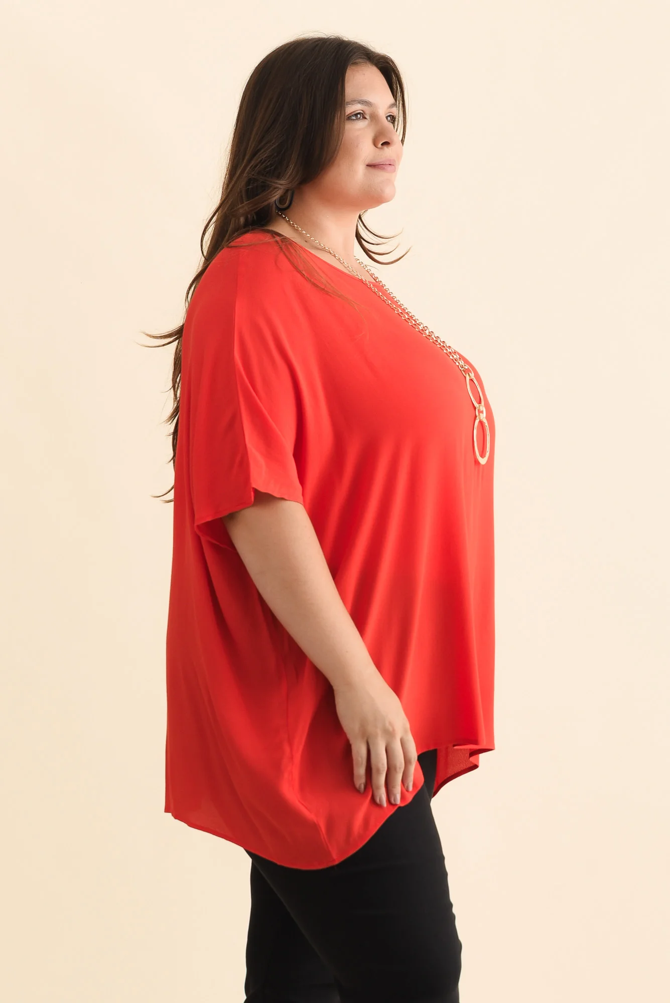 Mali Red Drape Top - Image 9