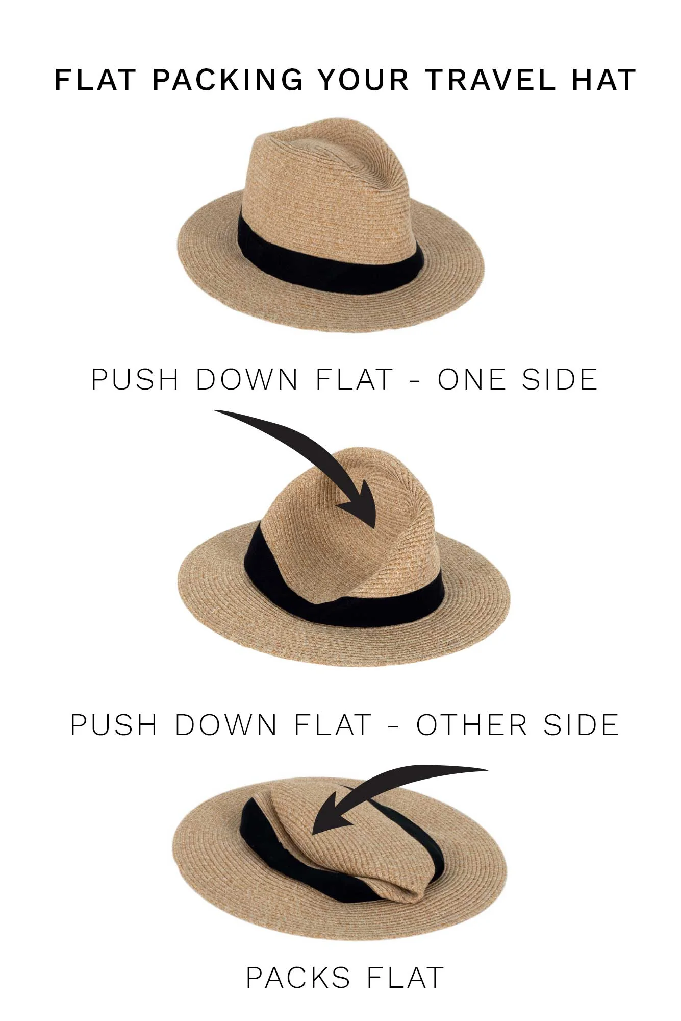Malibu Camel Flexibraid Fedora - Image 6
