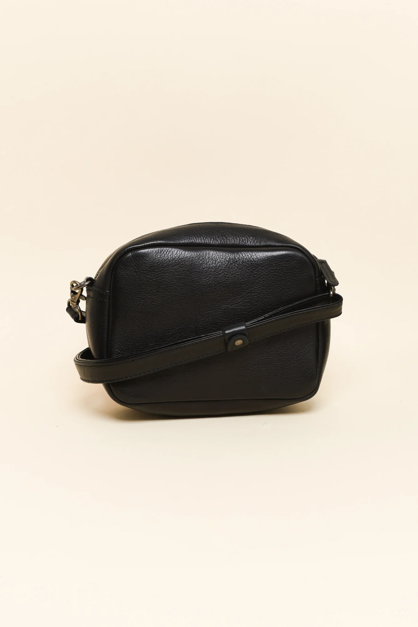 Mallie Black Leather Crossbody Bag - Image 2