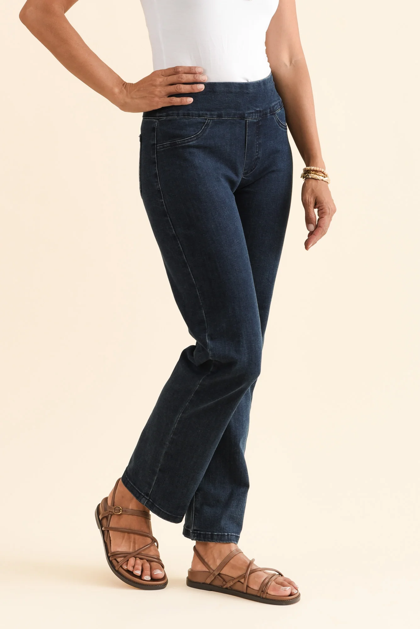 Mallory Dark Denim Stretch Jeans - Image 4