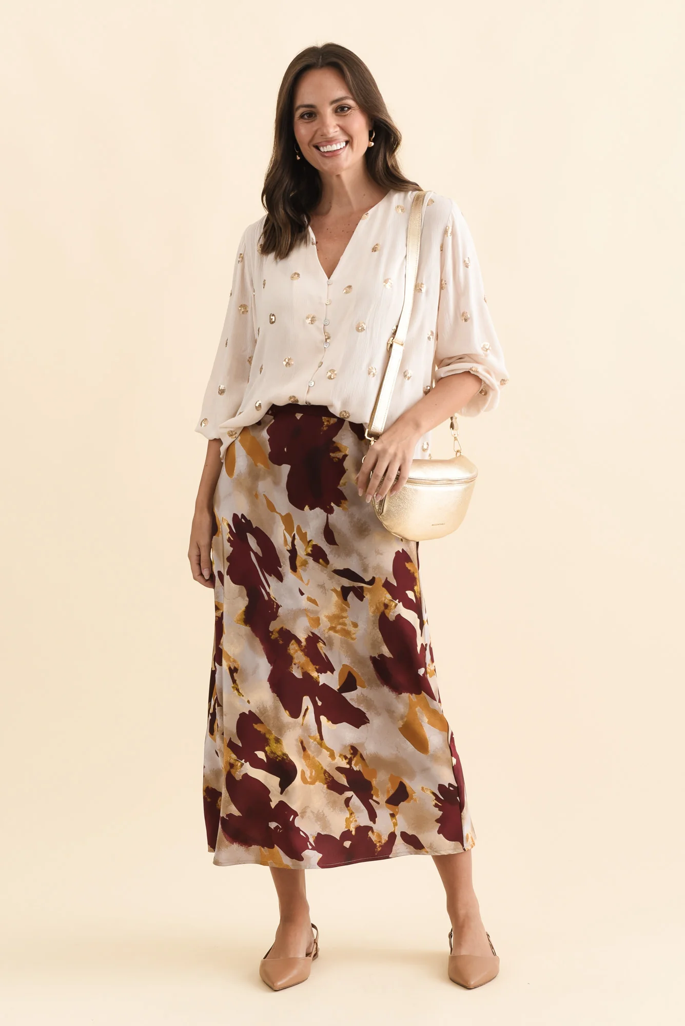 Mana Ivory Spot Sequin Top - Image 6