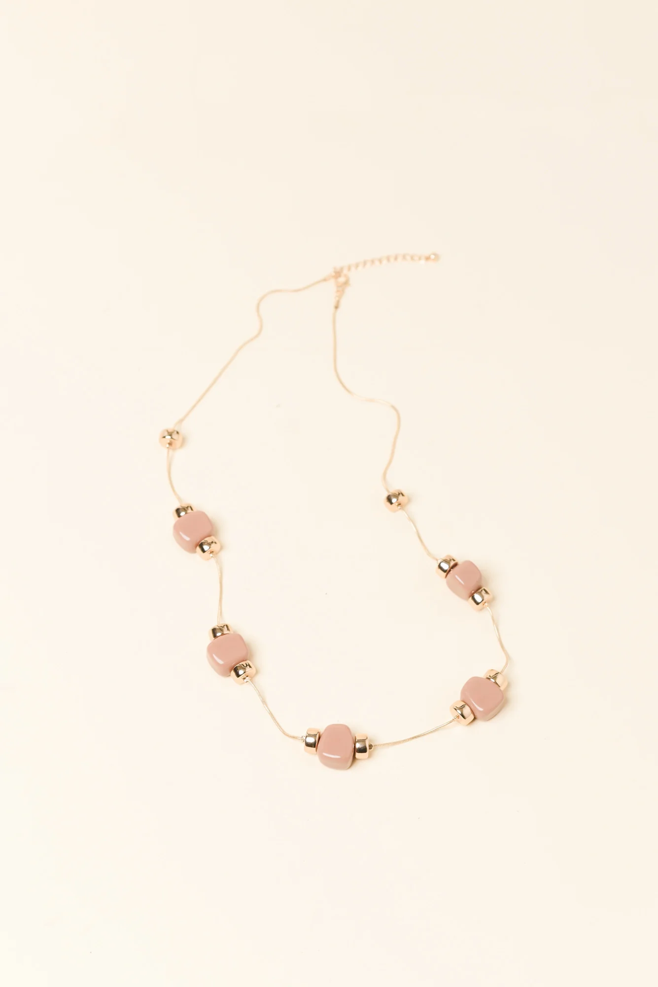 Mardie Blush Beaded Necklace