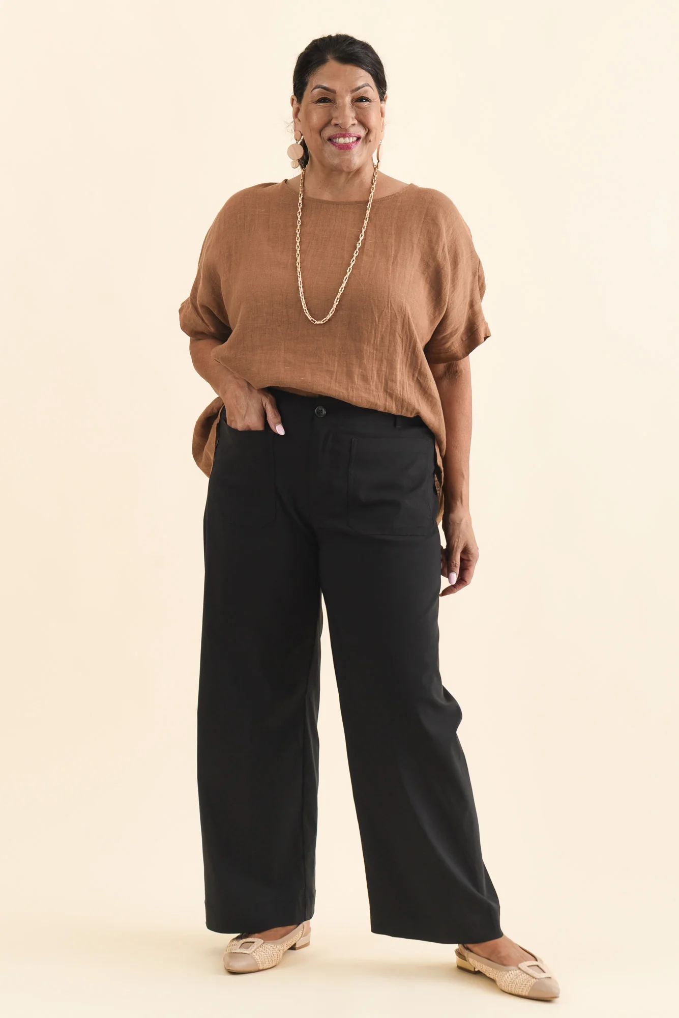 Marine Black Straight Leg Pants - Image 9