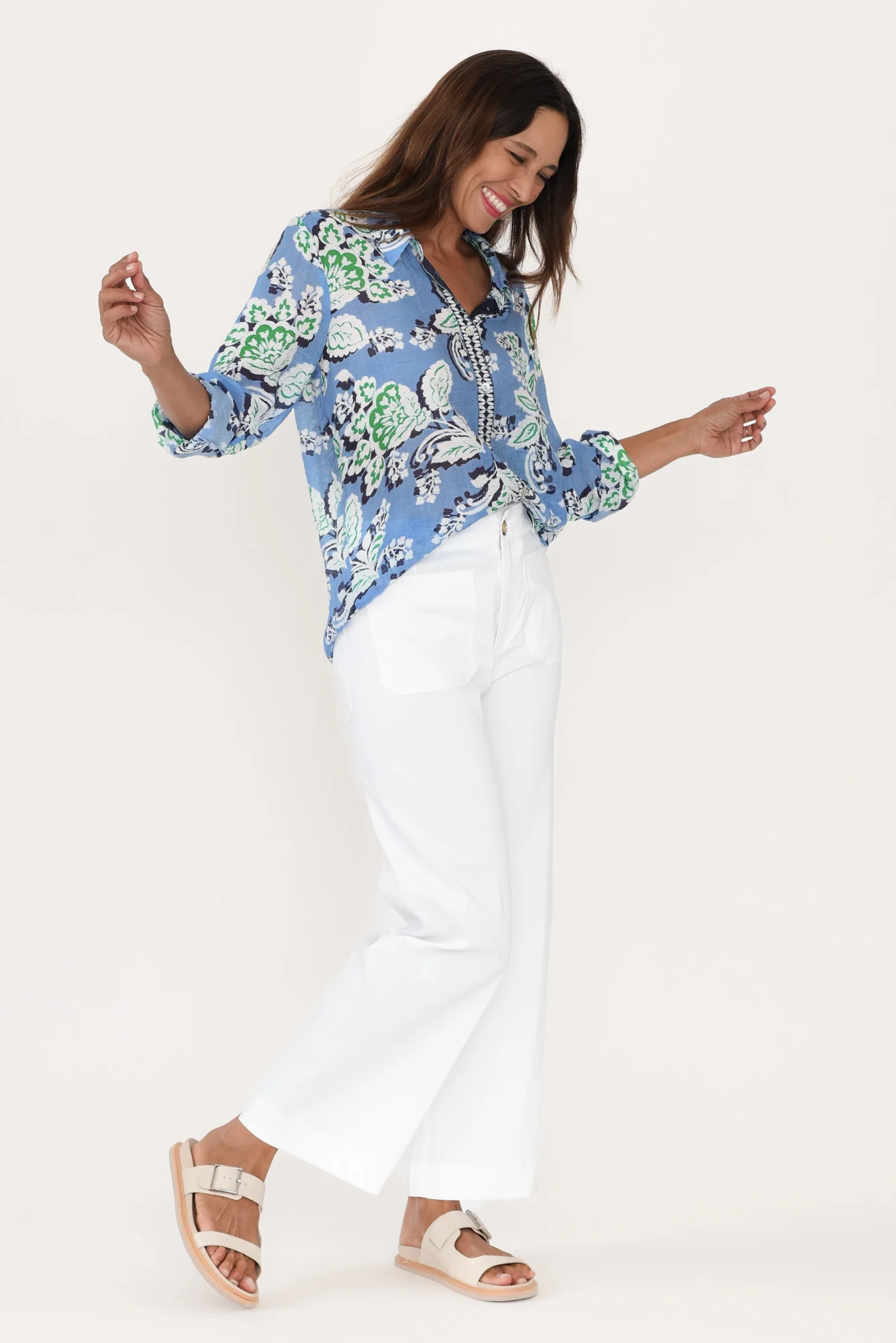 Marine White Straight Leg Pants - Image 6