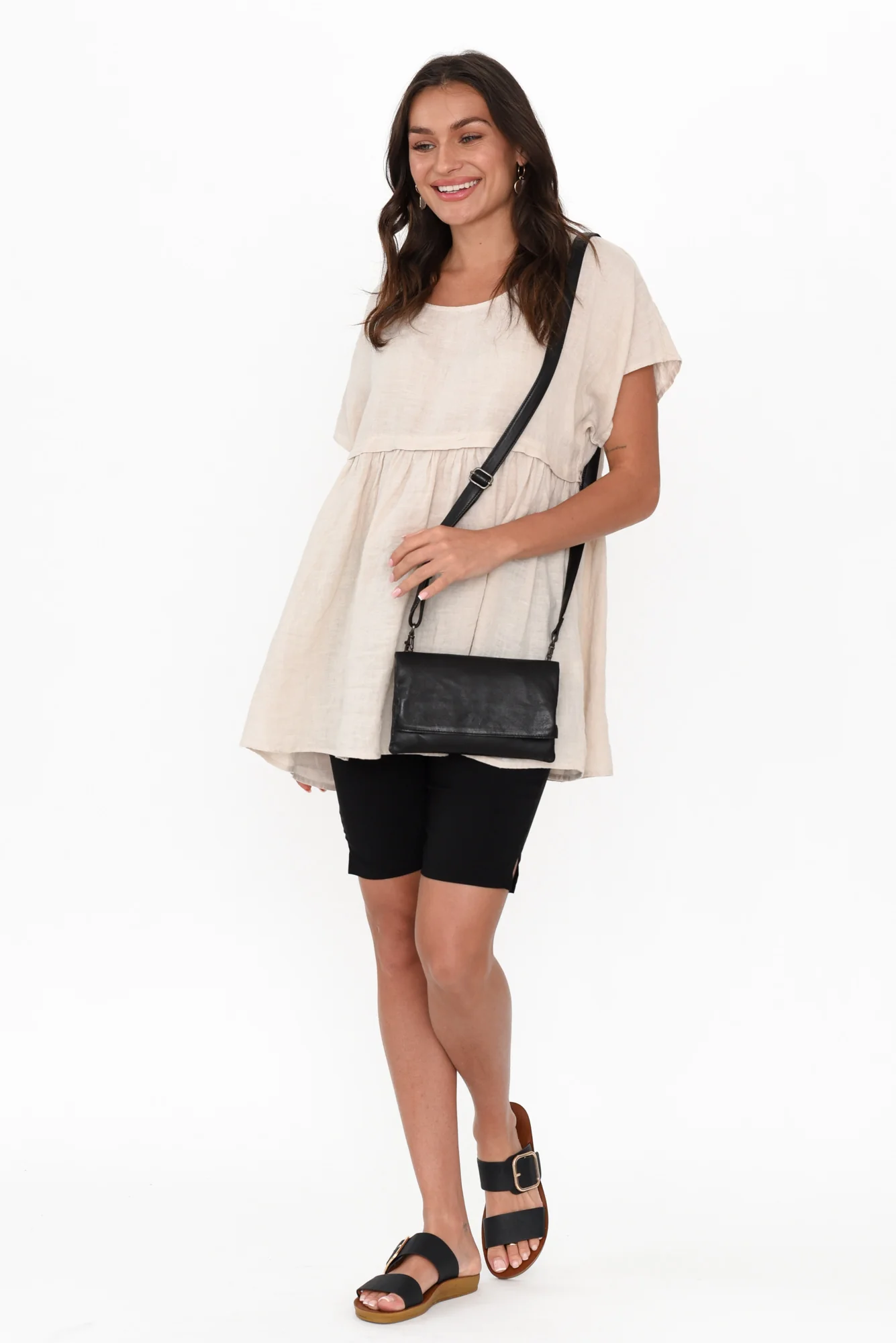Marlo Black Side Split Shorts - Image 4