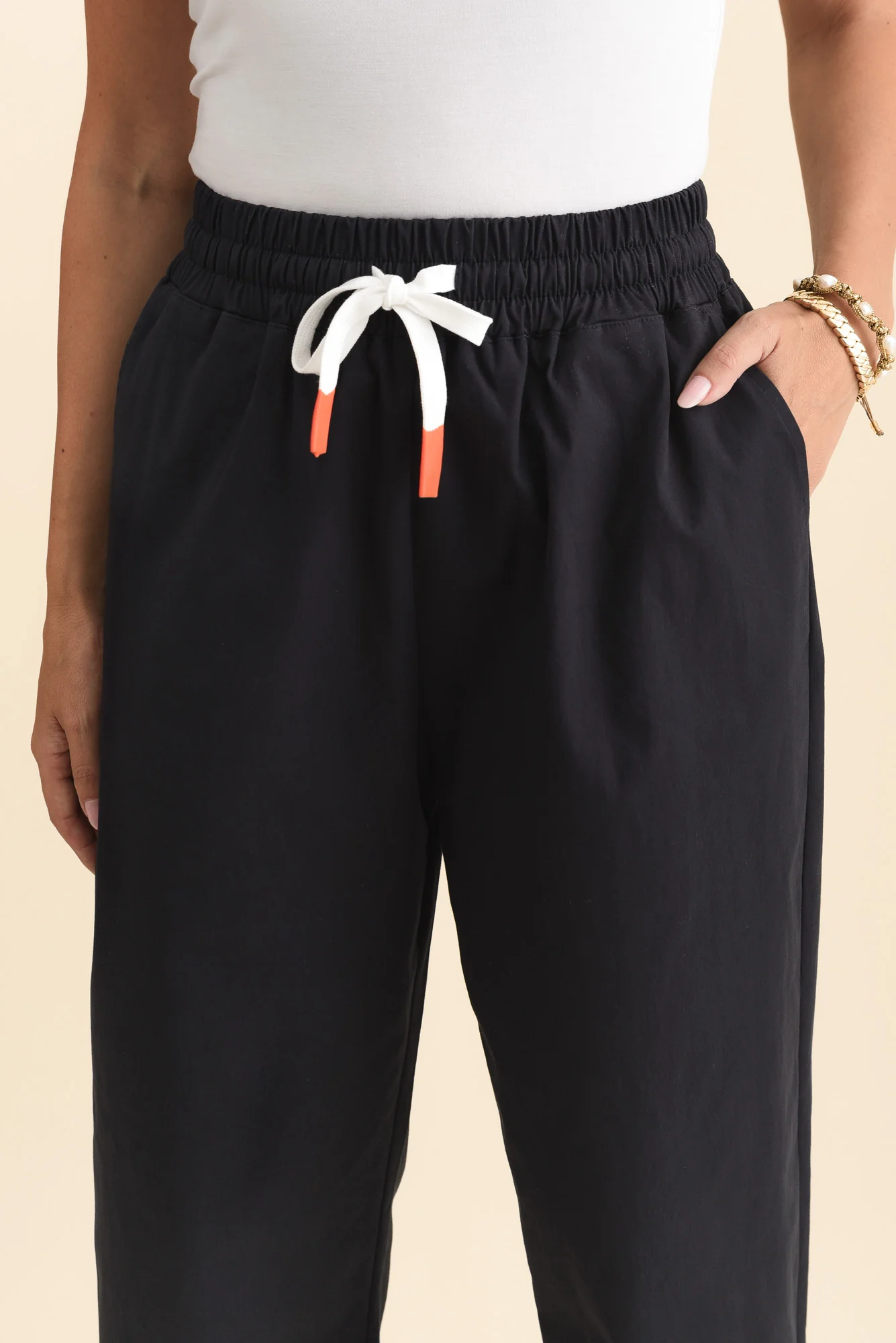Martin Navy Cotton Barrel Pants - Image 5