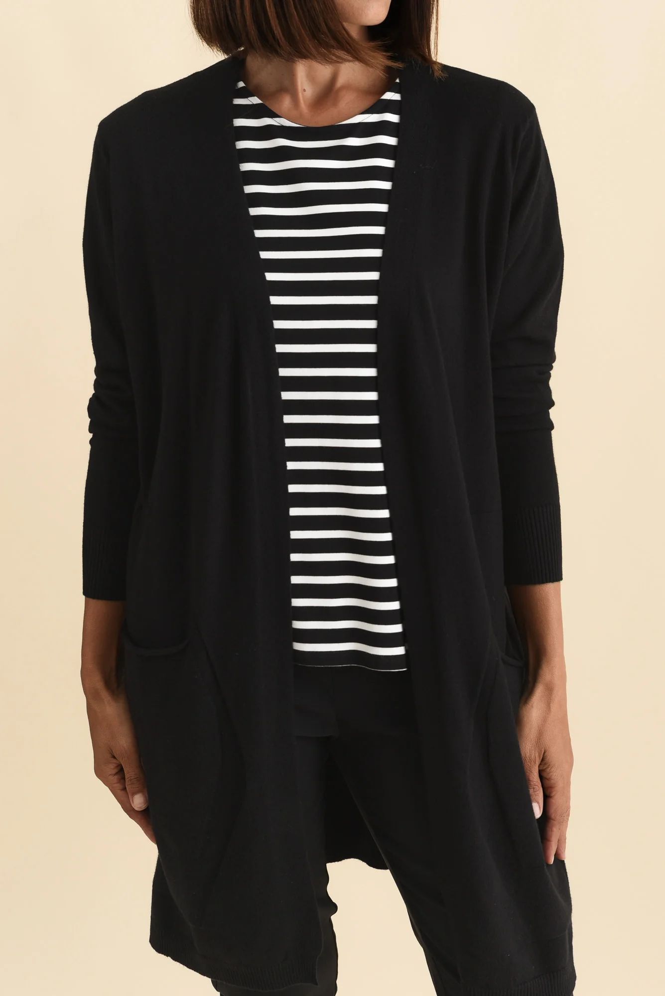 Mary Black Pocket Cardigan - Image 6