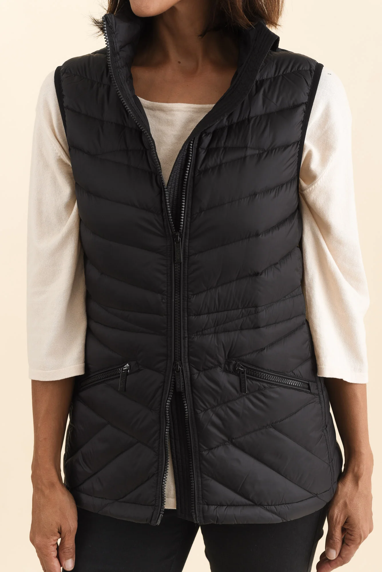 Maryclaire Black Down Puffer Vest - Image 6