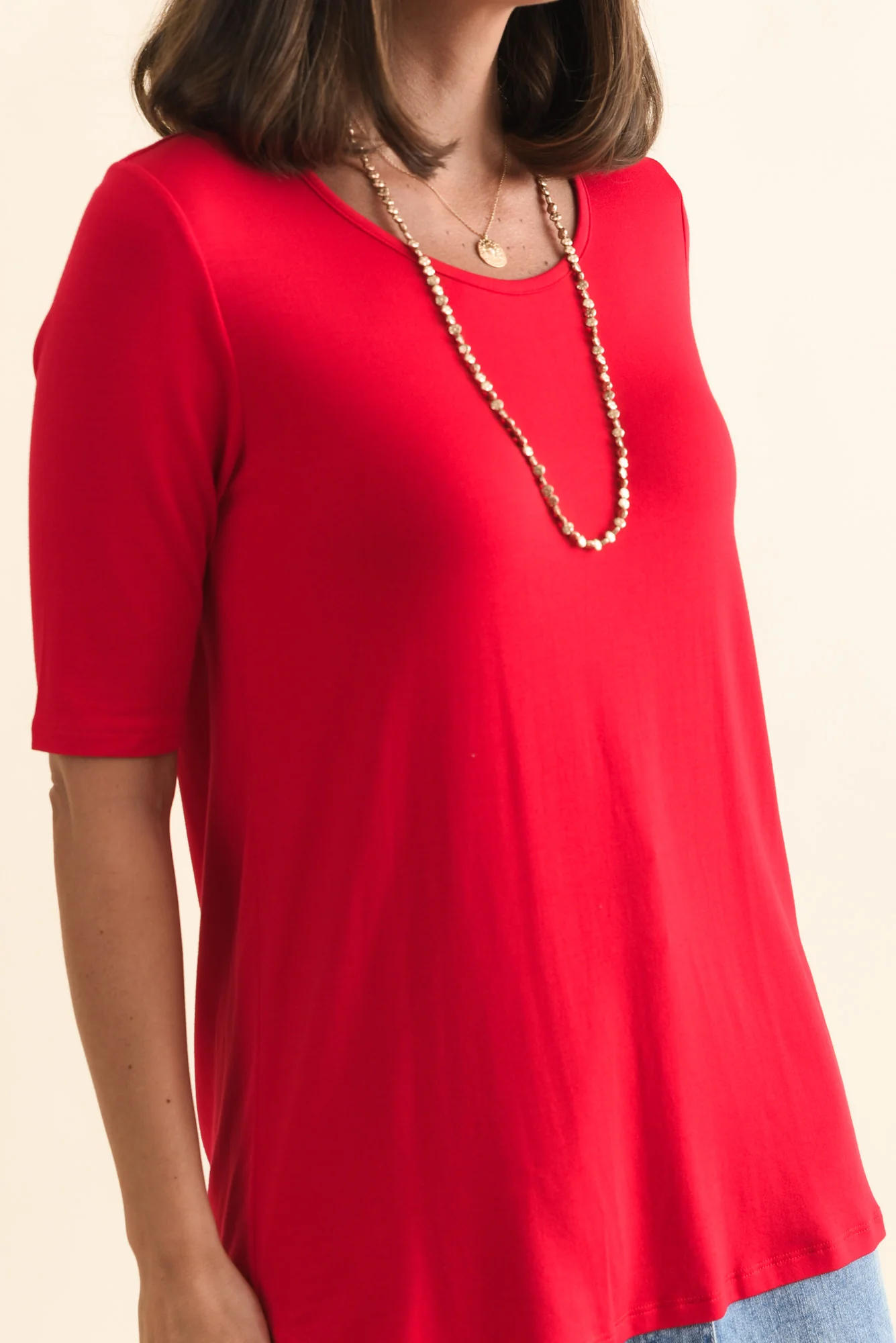 Maya Cherry Half Sleeve Tee - Image 6