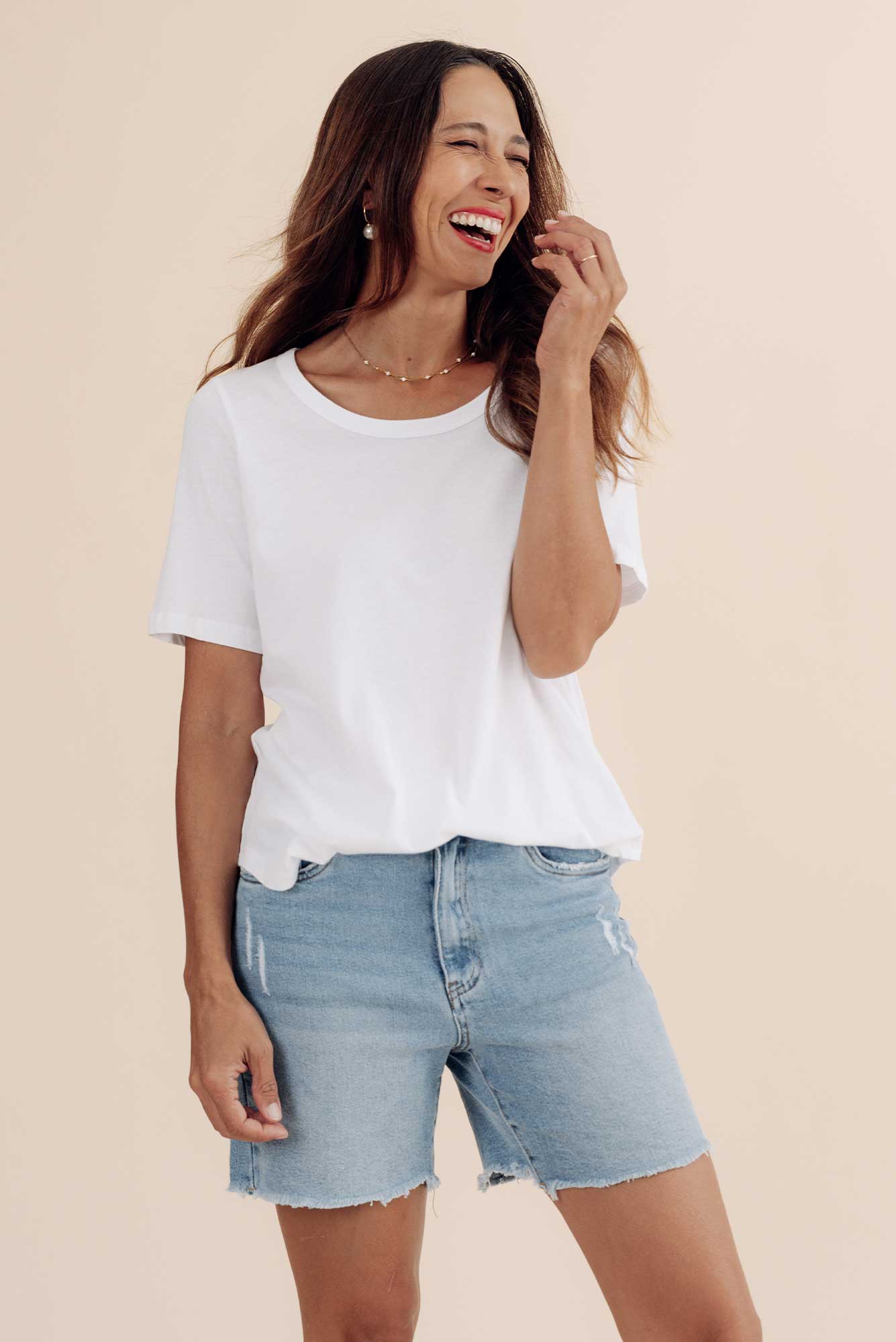 Millie Light Blue Denim Shorts