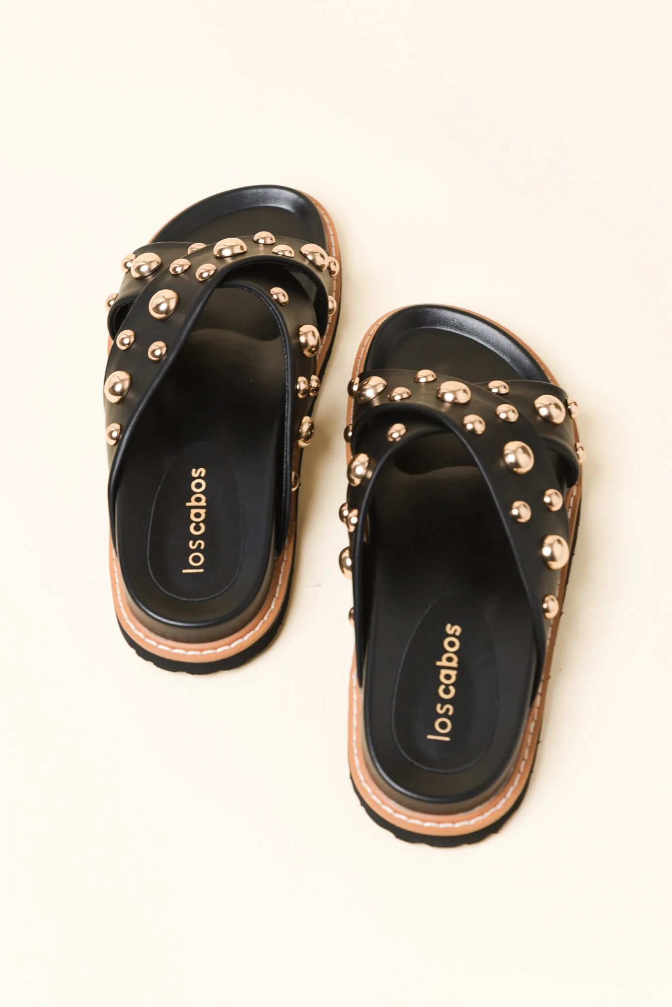 Mode Black Studded Slide - Image 4