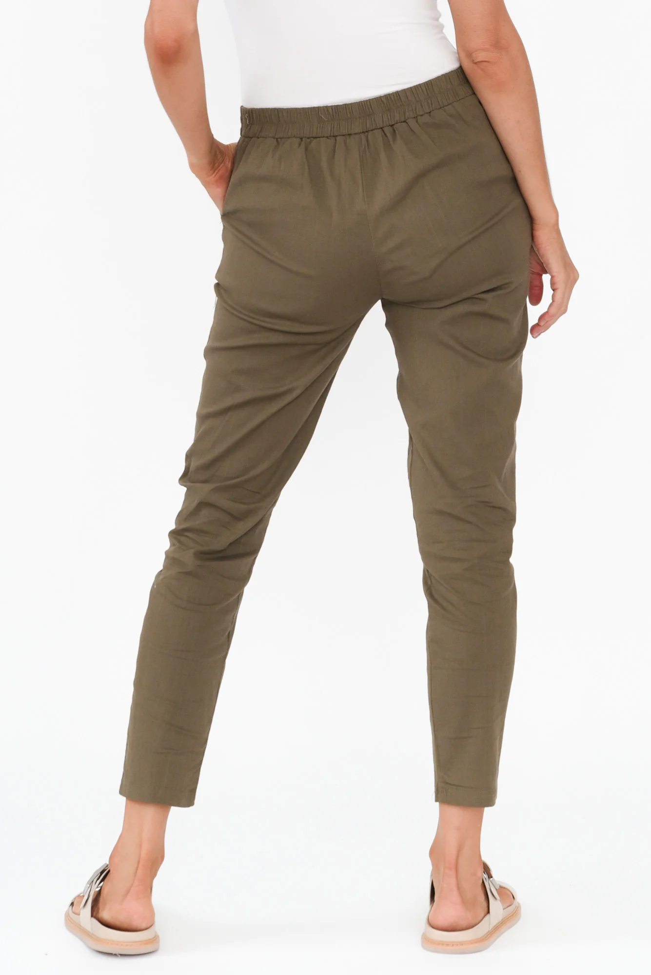 Montgomery Khaki Drawstring Pants - Image 5