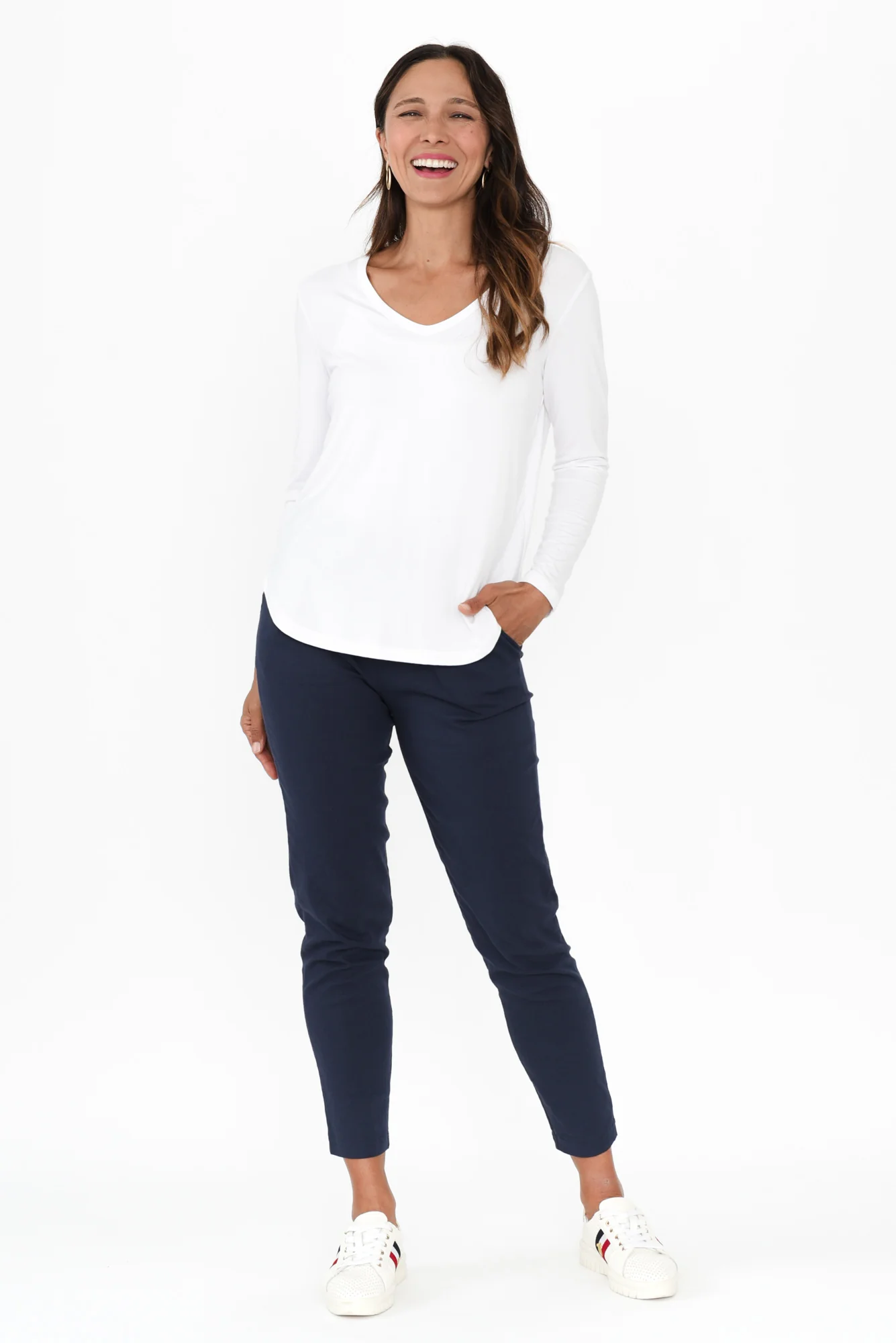 Montgomery Navy Drawstring Pants - Image 3