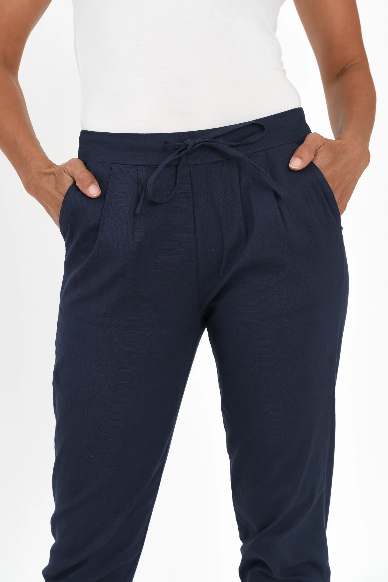 Montgomery Navy Drawstring Pants - Image 6