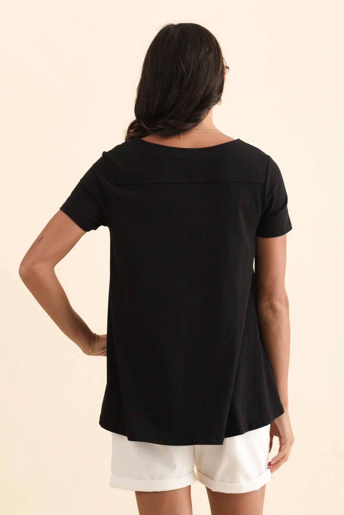 Montreal Black Cotton Tee - Image 5