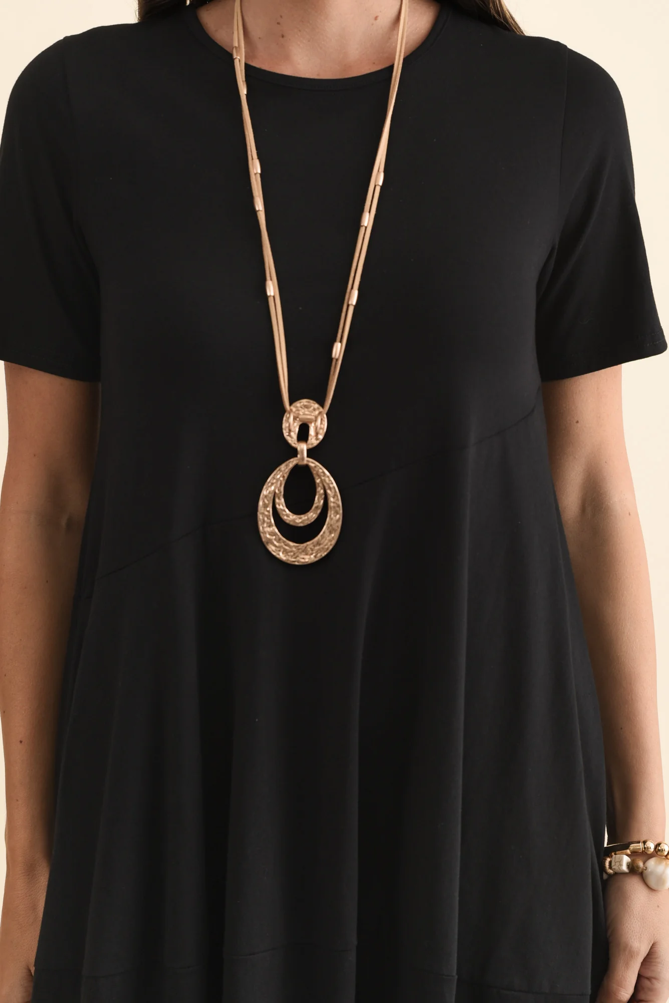 Morgan Black Diagonal Seam Dress - Image 6