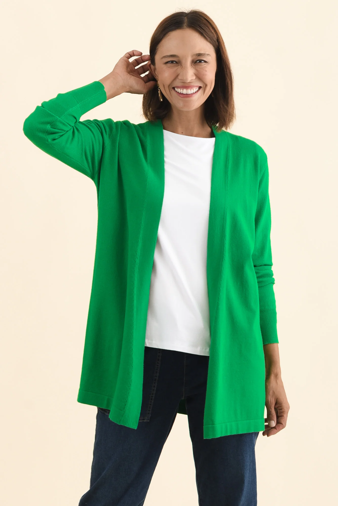 Morocco Green Knit Cardigan - Image 2