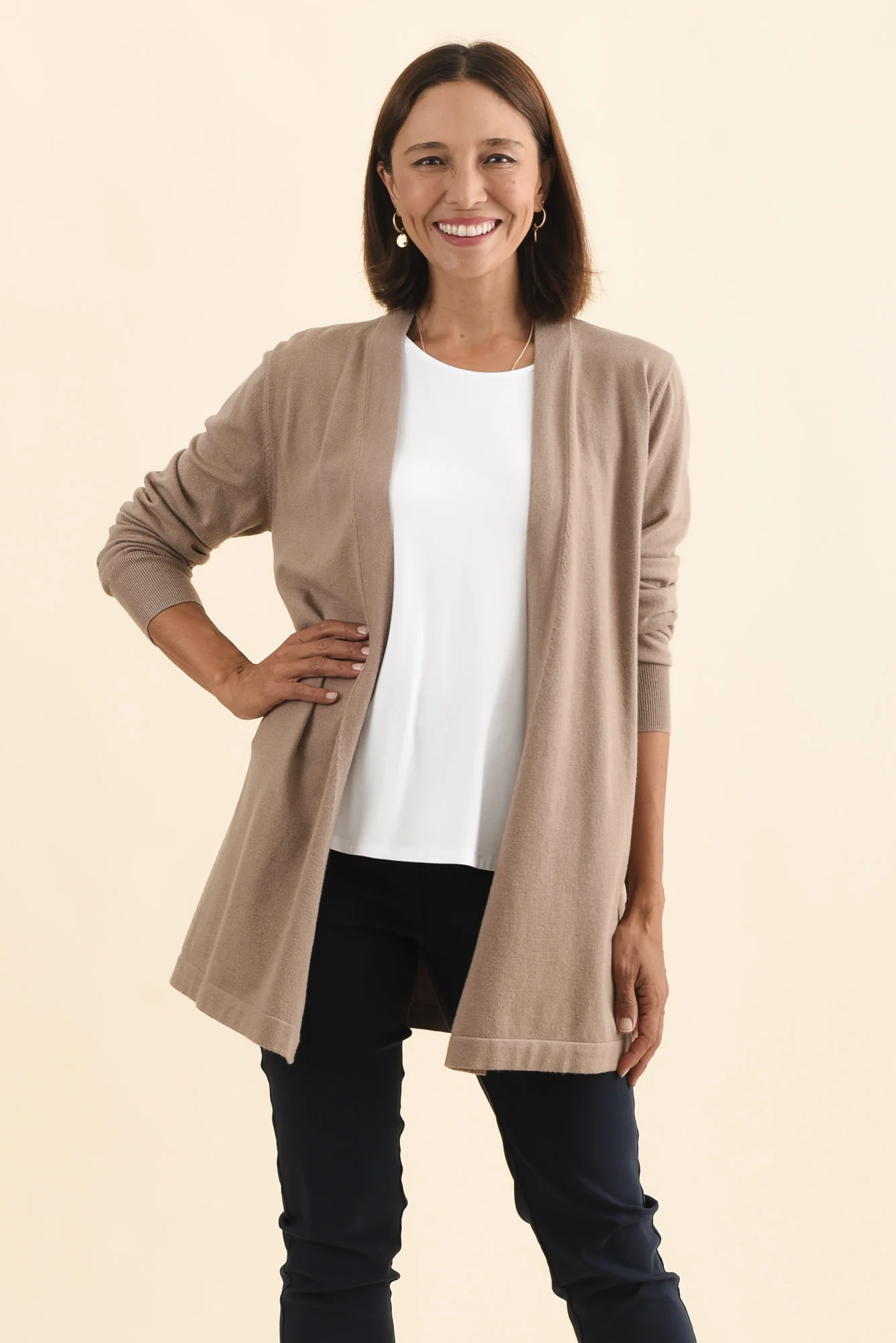 Morocco Mocha Knit Cardigan - Image 2