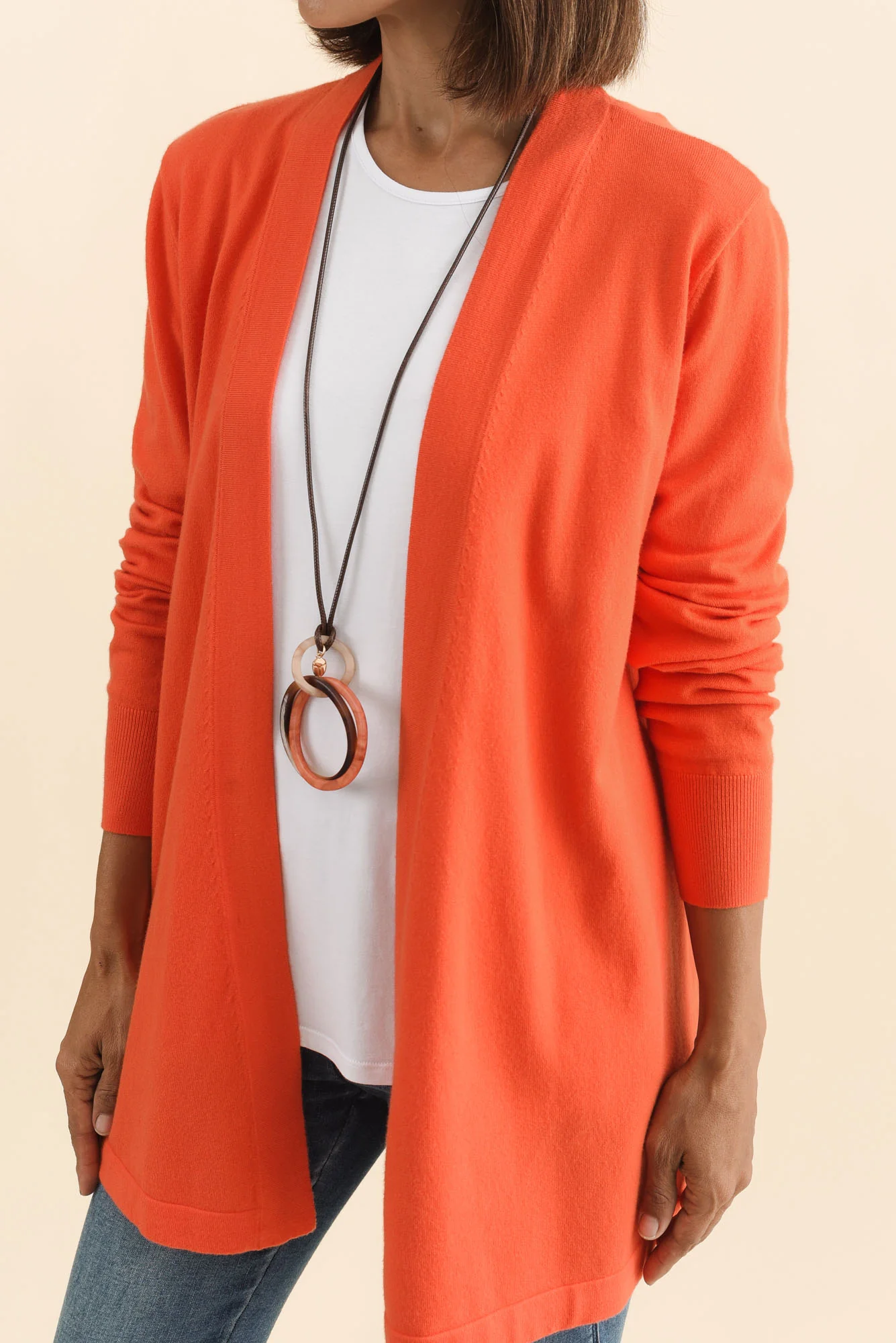 Morocco Orange Knit Cardigan - Image 6