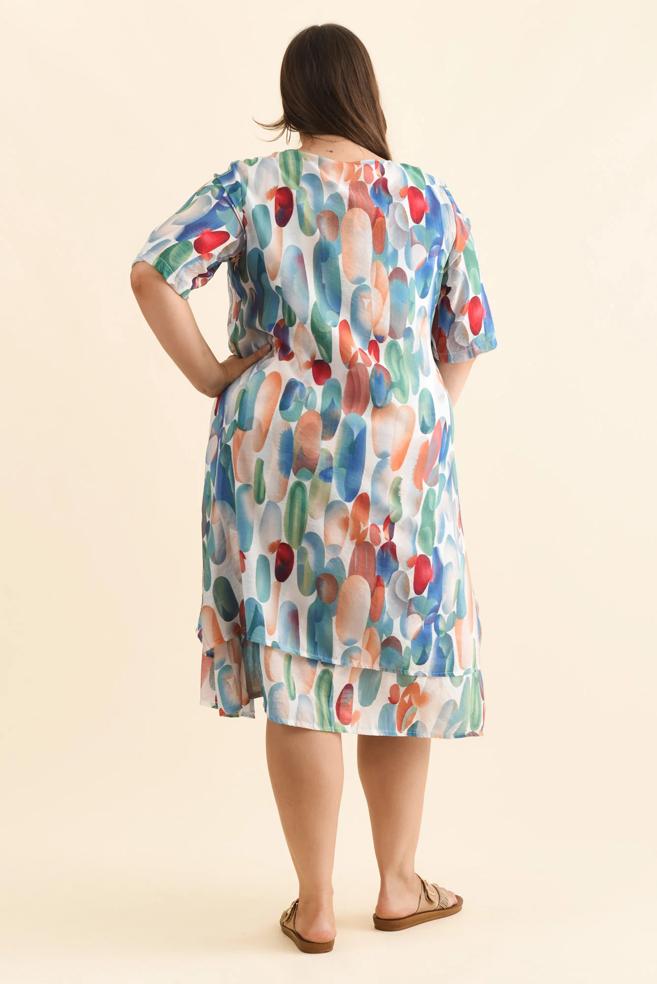 Nala Blue Circle Layers Dress - Image 11
