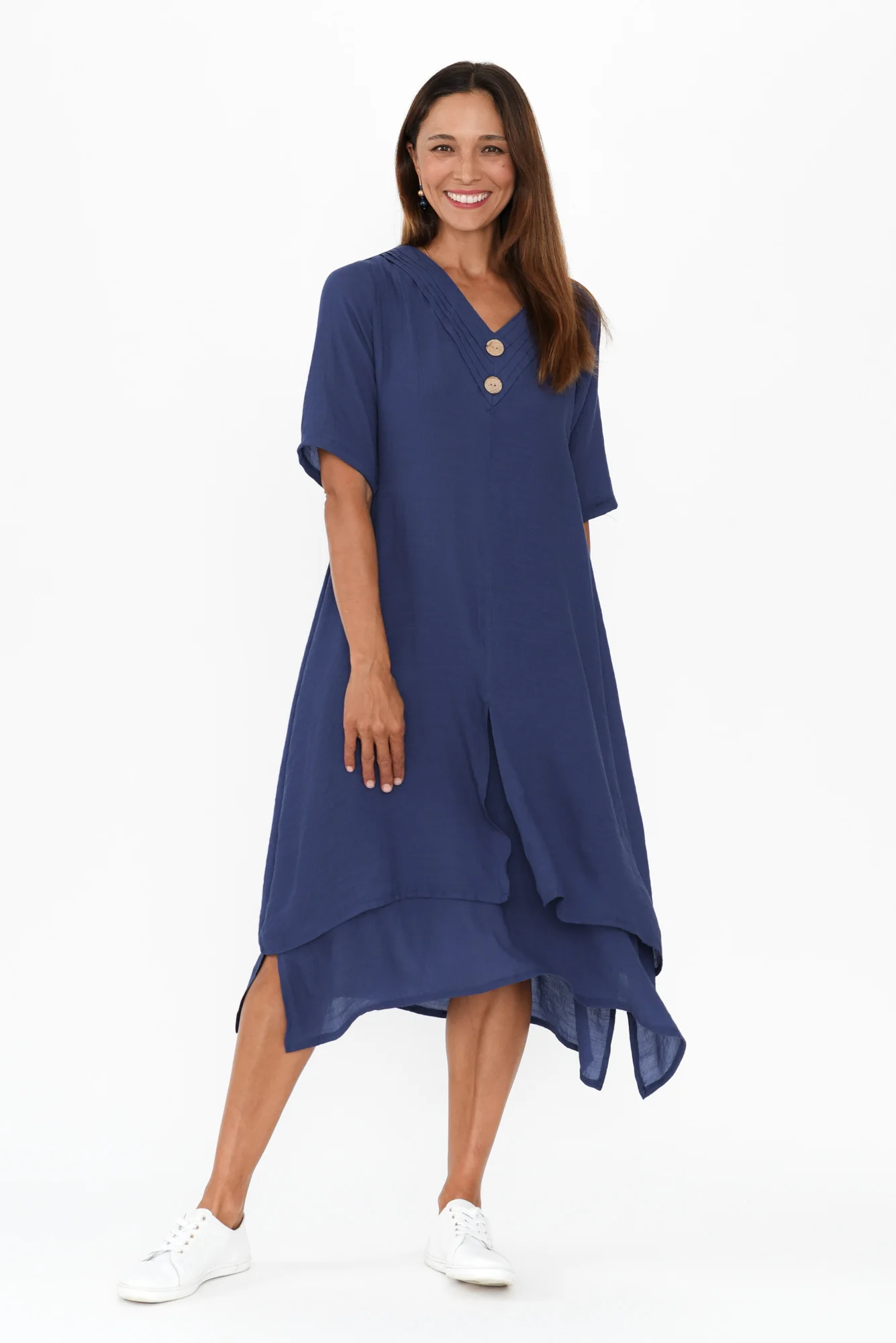 Nala Deep Blue Layers Dress - Image 2