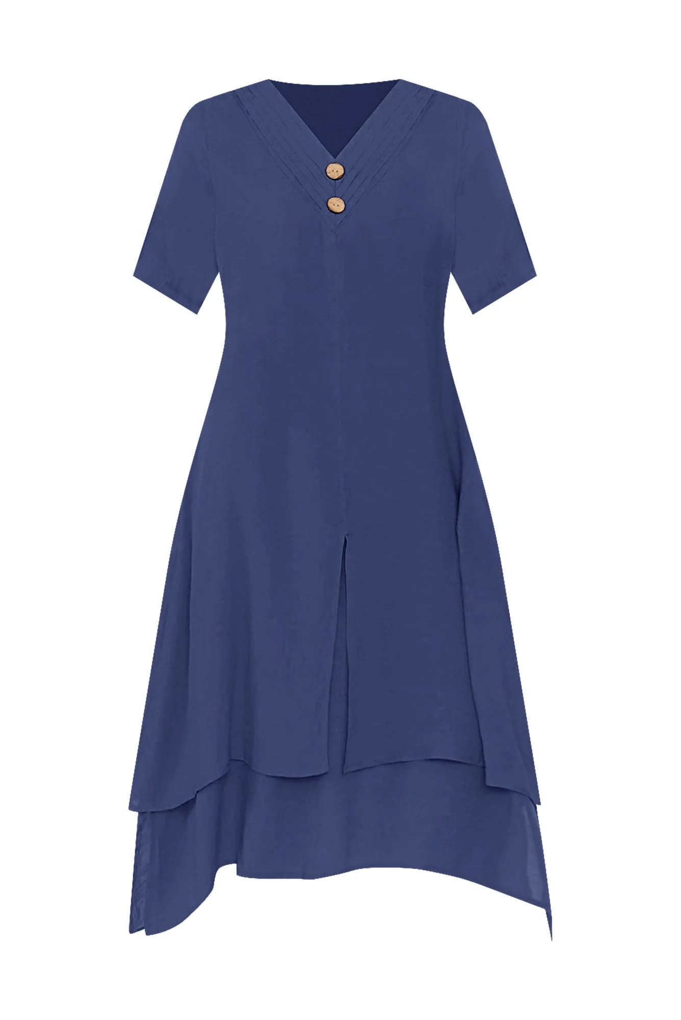Nala Deep Blue Layers Dress - Image 3