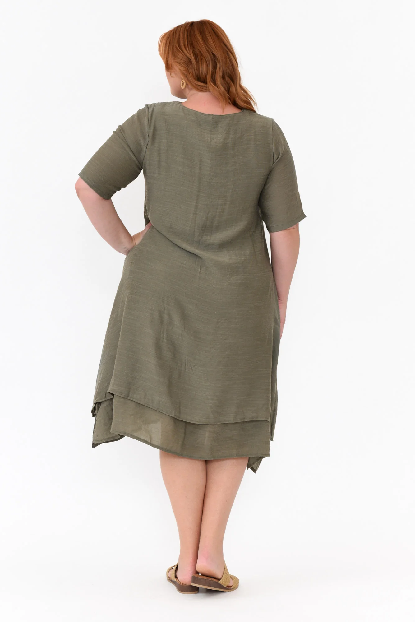 Nala Khaki Layers Dress - Image 10