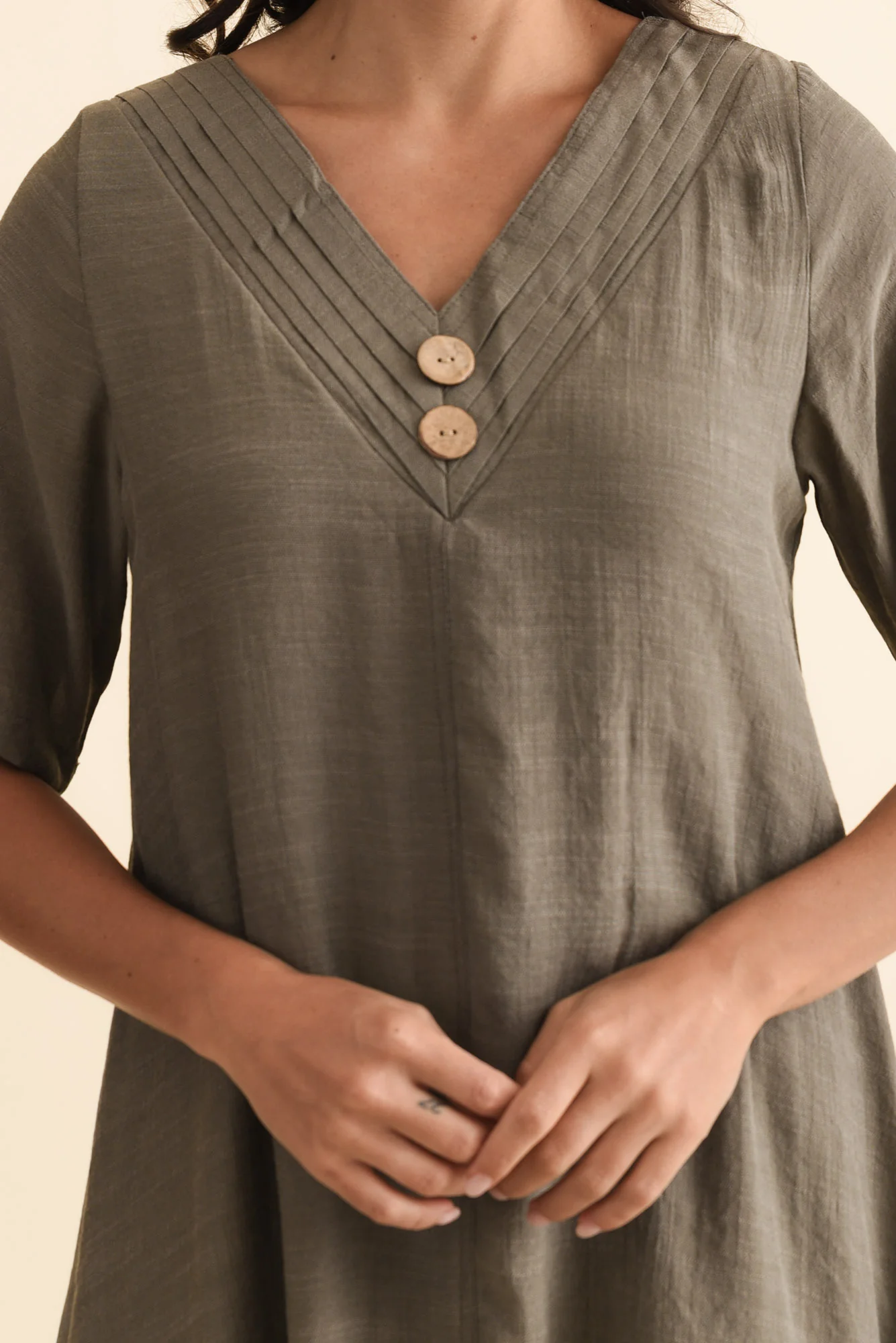 Nala Khaki Layers Dress - Image 6