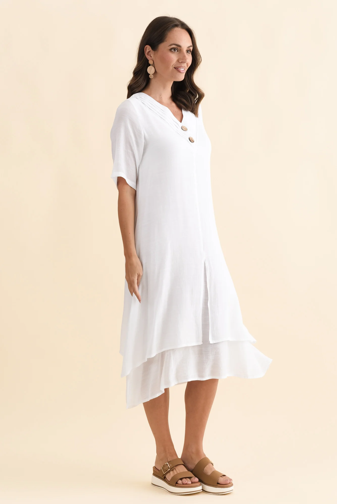 Nala White Layers Dress - Image 3