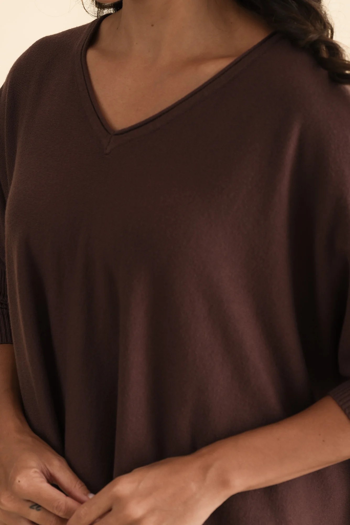 Nastia Brown Wool Blend Jumper - Image 6