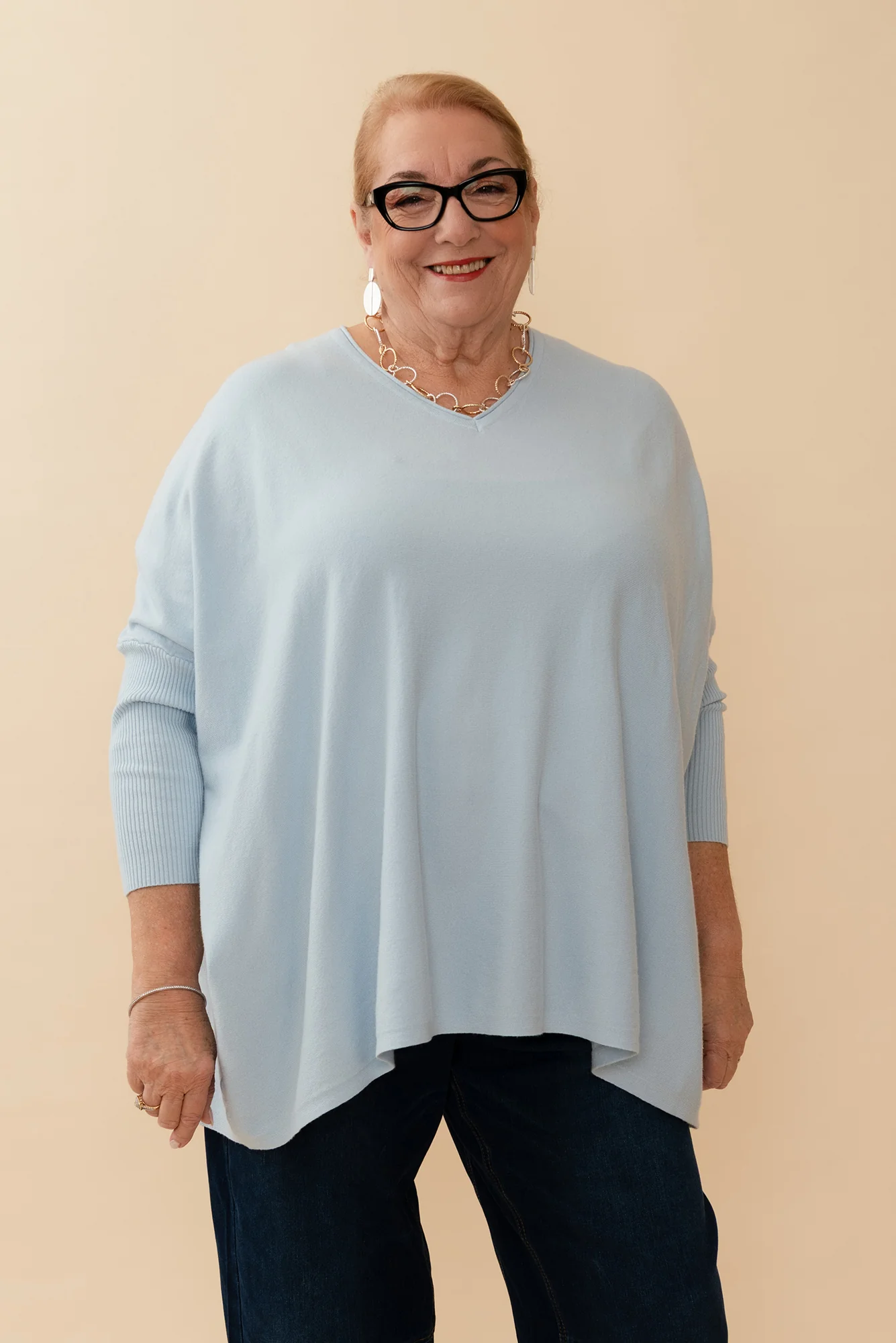 Nastia Light Blue Wool Blend Jumper - Image 12
