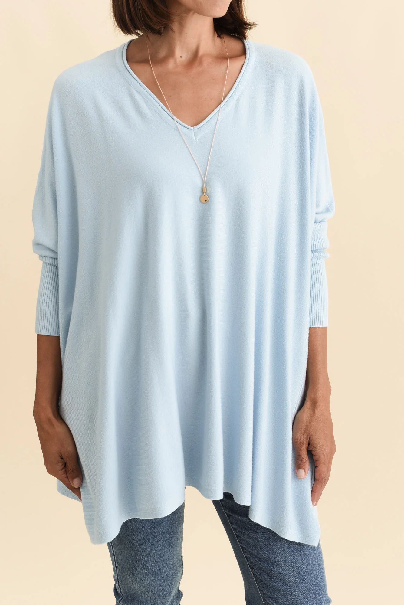 Nastia Light Blue Wool Blend Jumper - Image 6