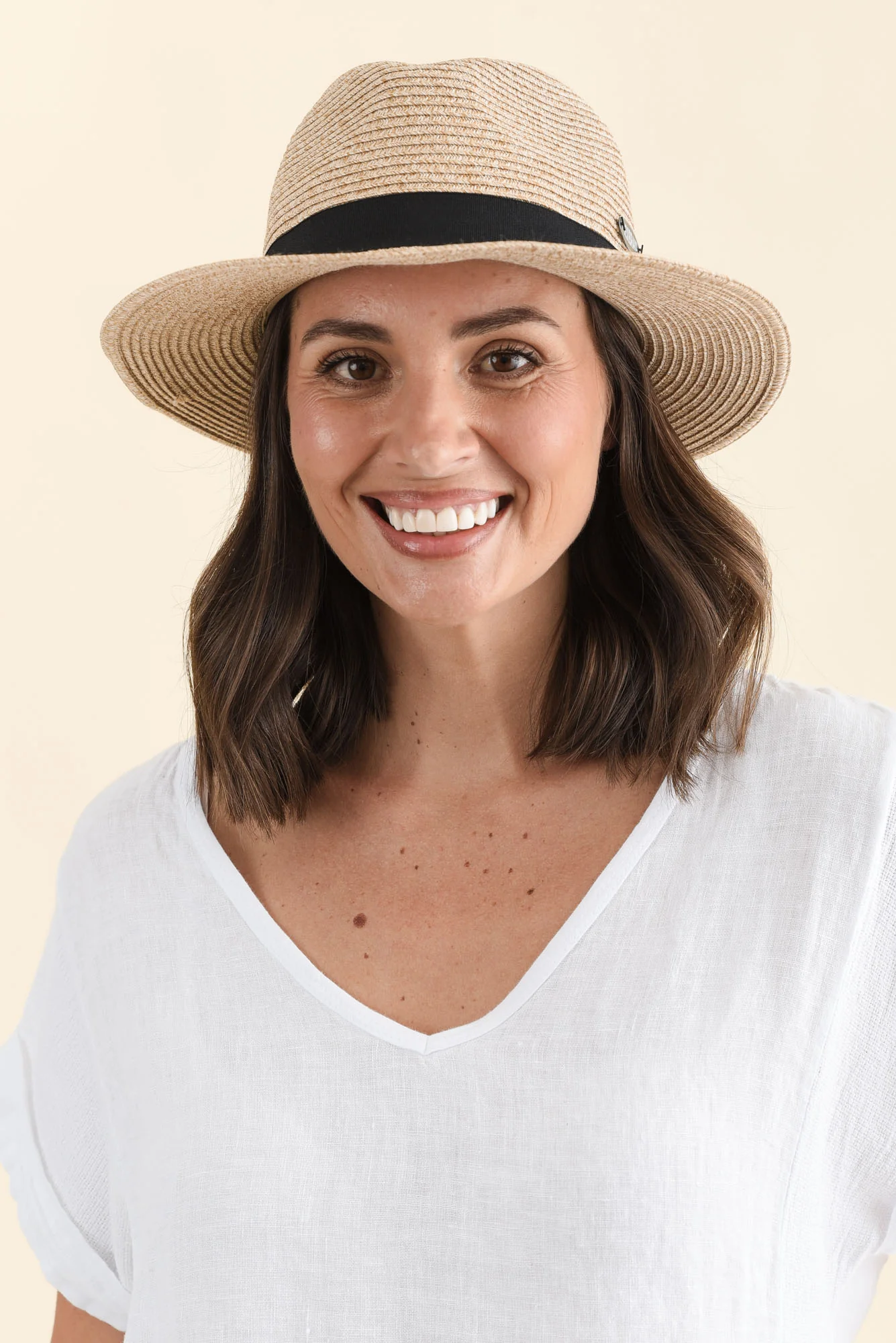 Natural Wide Brim Travel Fedora - Image 5