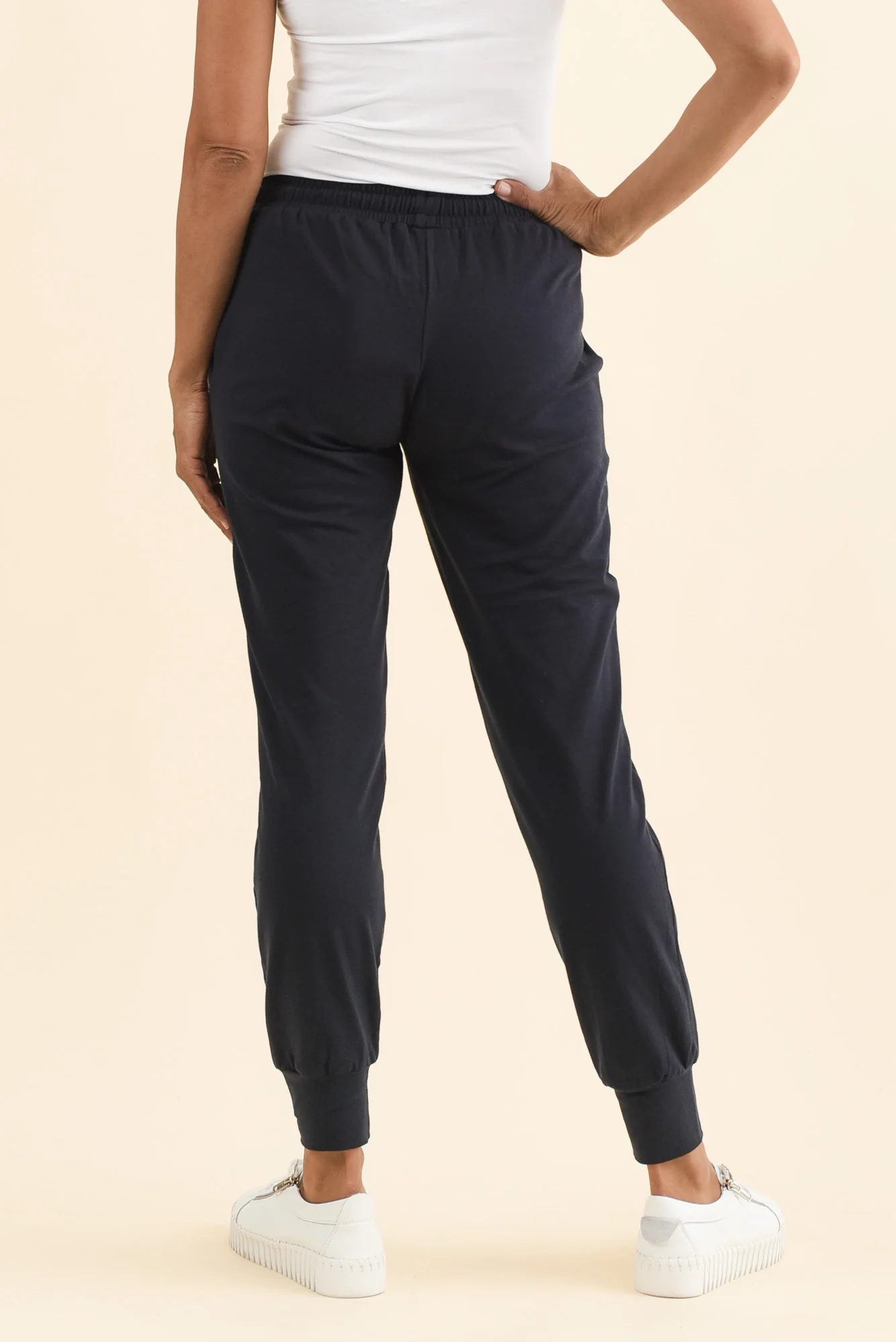 Navy Cotton Everyday Tie Sweatpants - Image 5