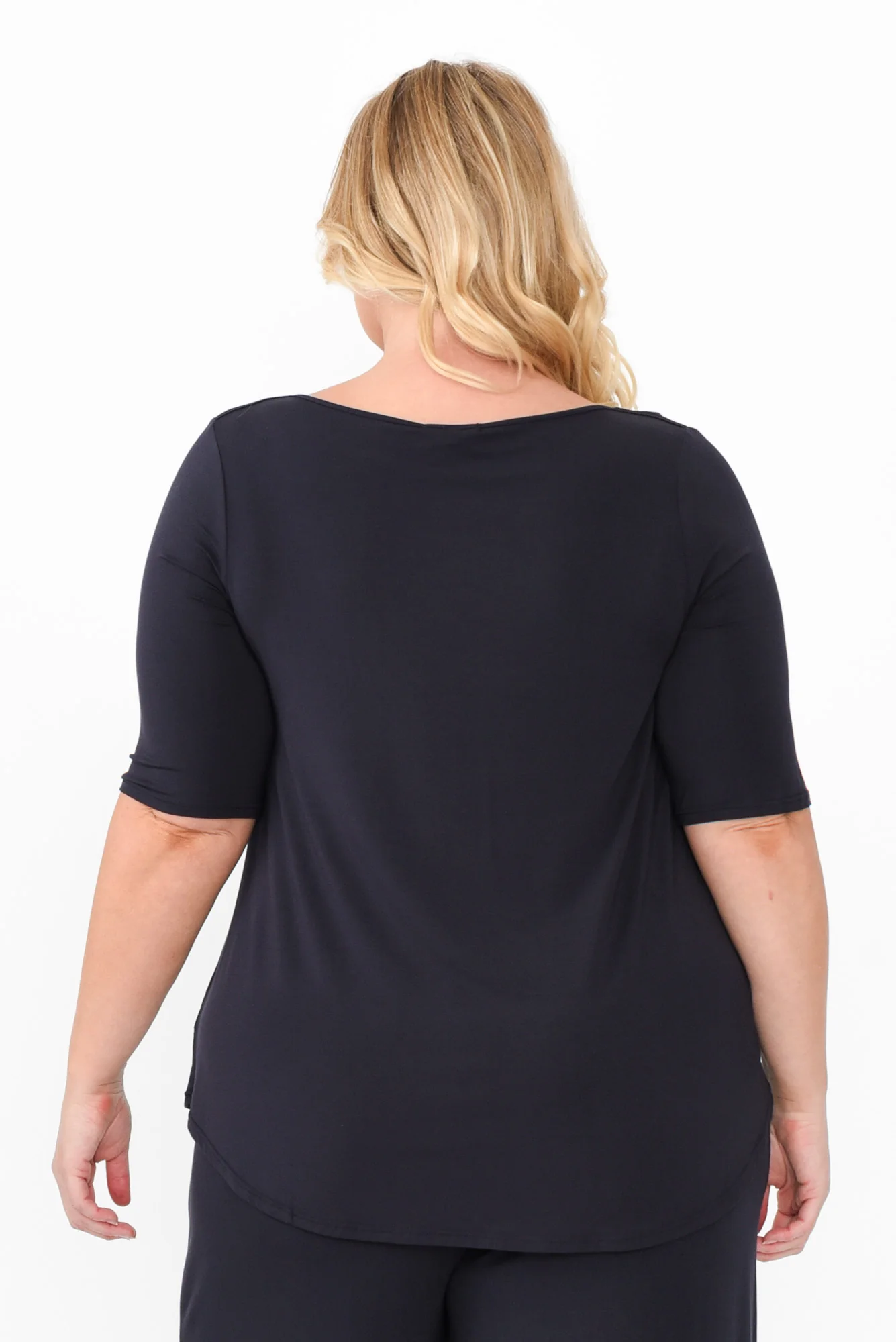 Buttery Navy Half Sleeve Top - Image 10